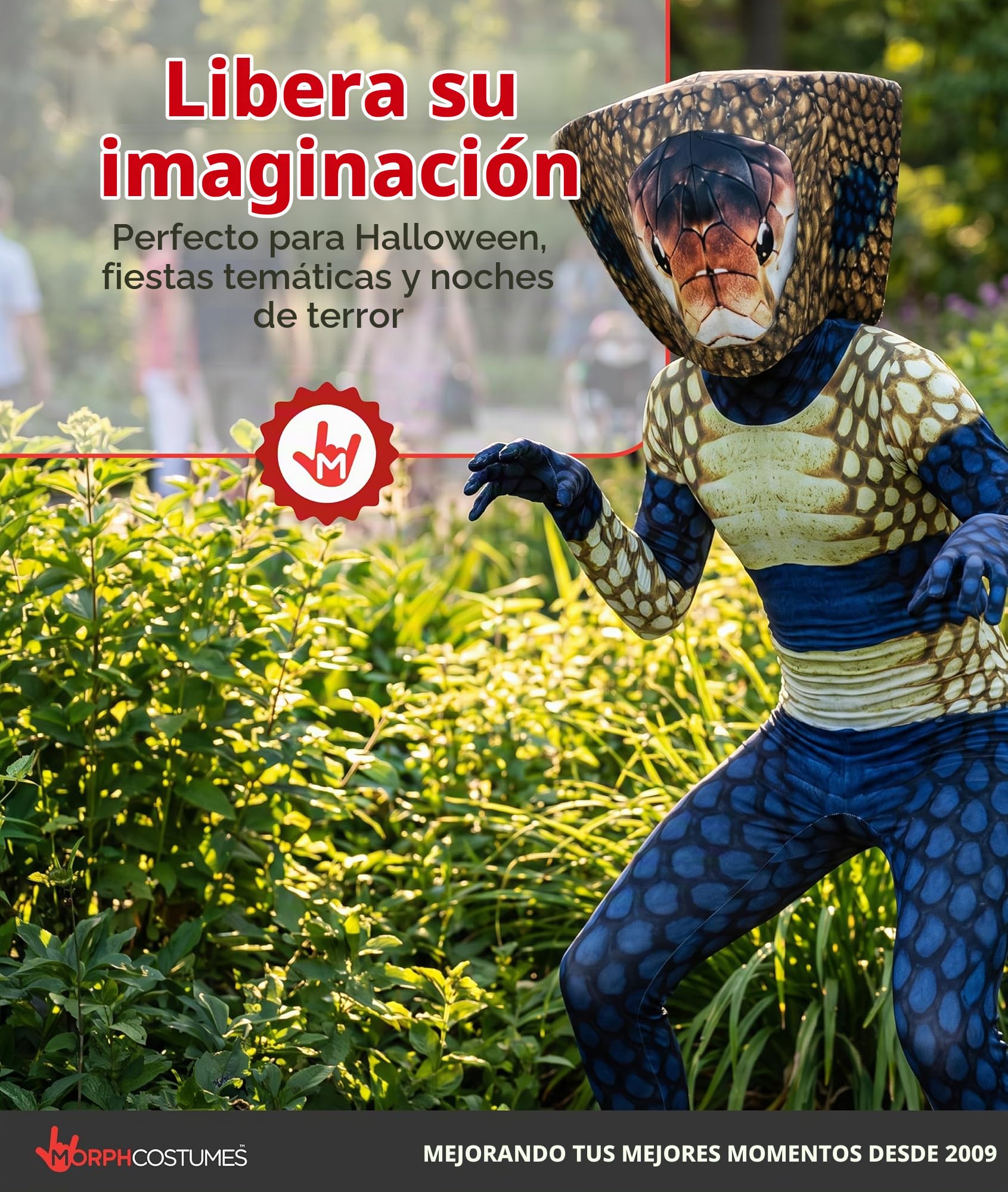 Morphsuits Disfraz Serpiente Niño, Disfraz Cobra Halloween Niño
