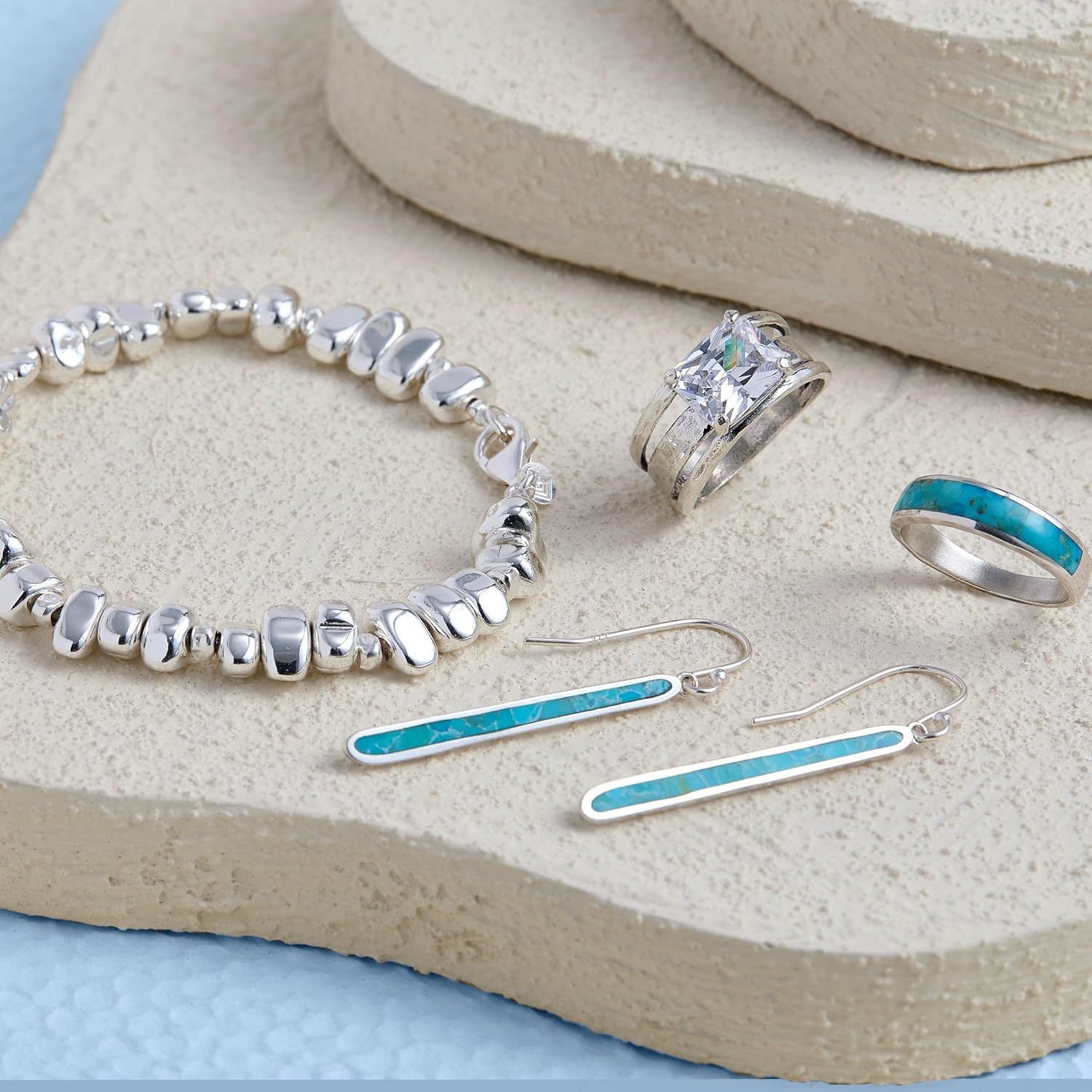 Silpada 'Turquoise Drop' Compressed Turquoise Drop Earrings in Sterling Silver - Image 8