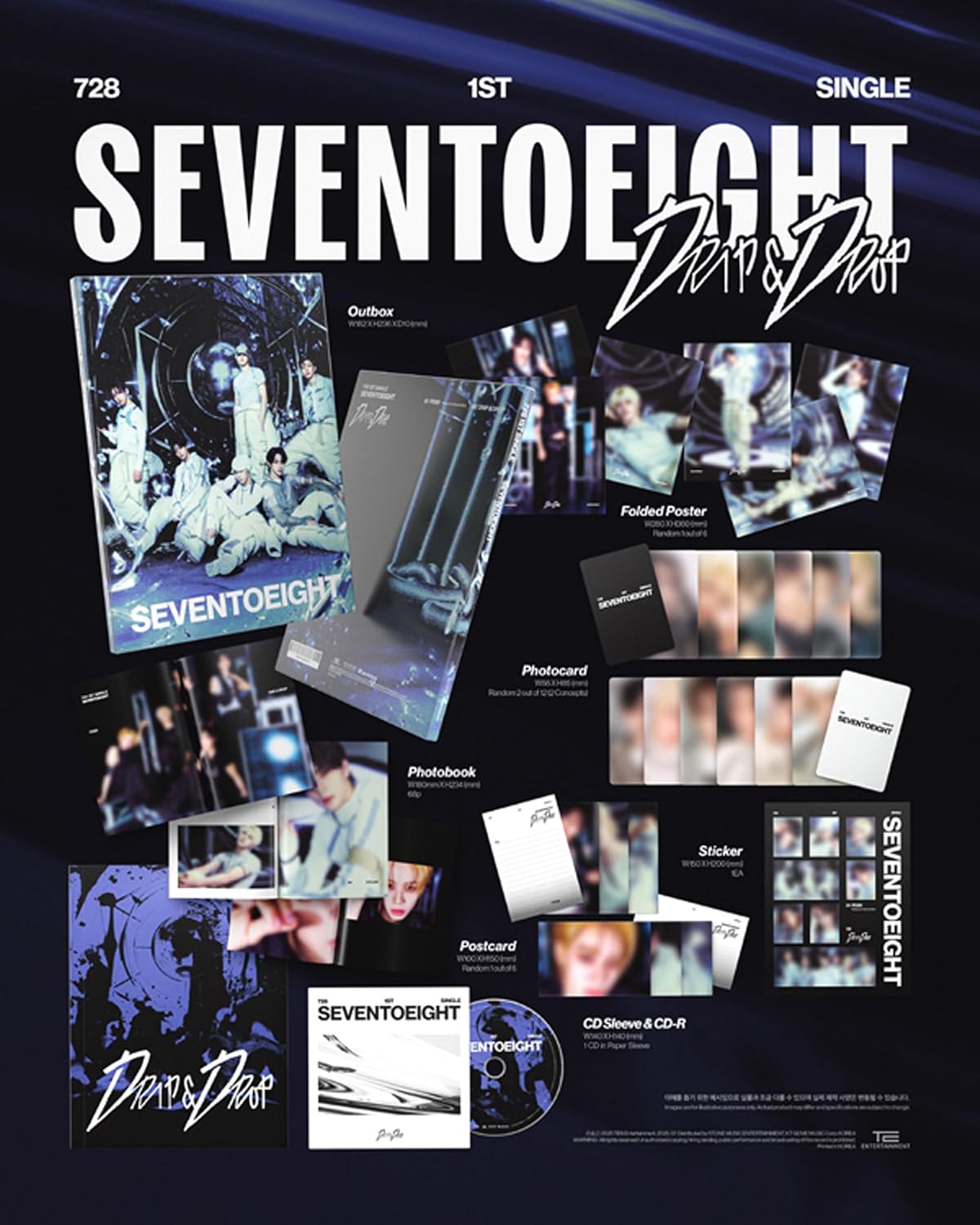 SEVENTOEIGHT SEVENTOEIGHT 1st Single Album (Photobook - 2 Ver. Set)