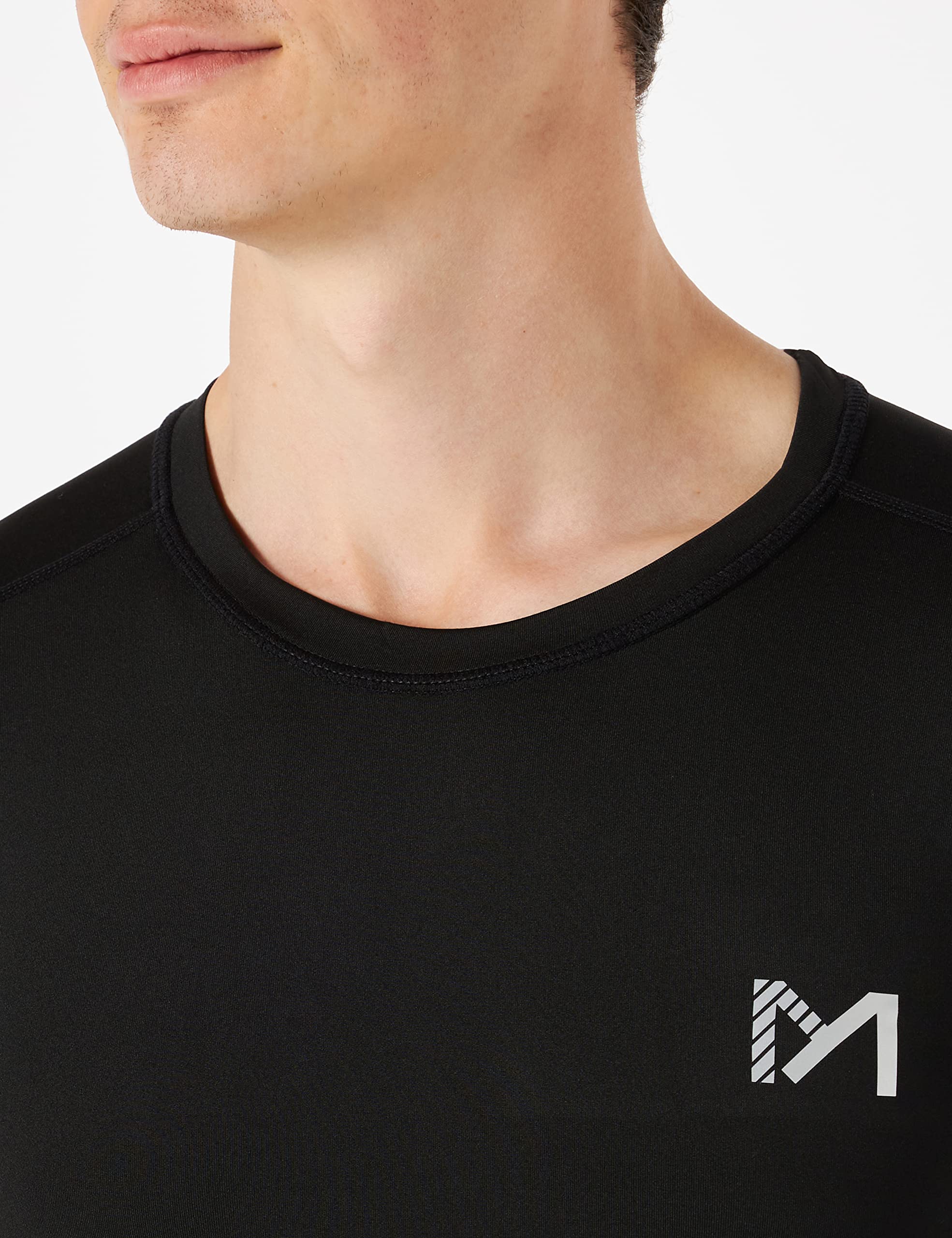 MEETYOO Maglietta Compressione Uomo, Maglie Maniche Lunghe T Shirt Sportiva per Corsa Ciclismo Fitness