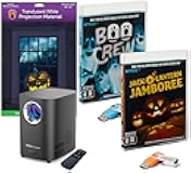 HoliScapes® USB Projector Kit - AtmosFx Boo Crew plus Jack-O-Lantern Jamboree on USB + Projector + 48