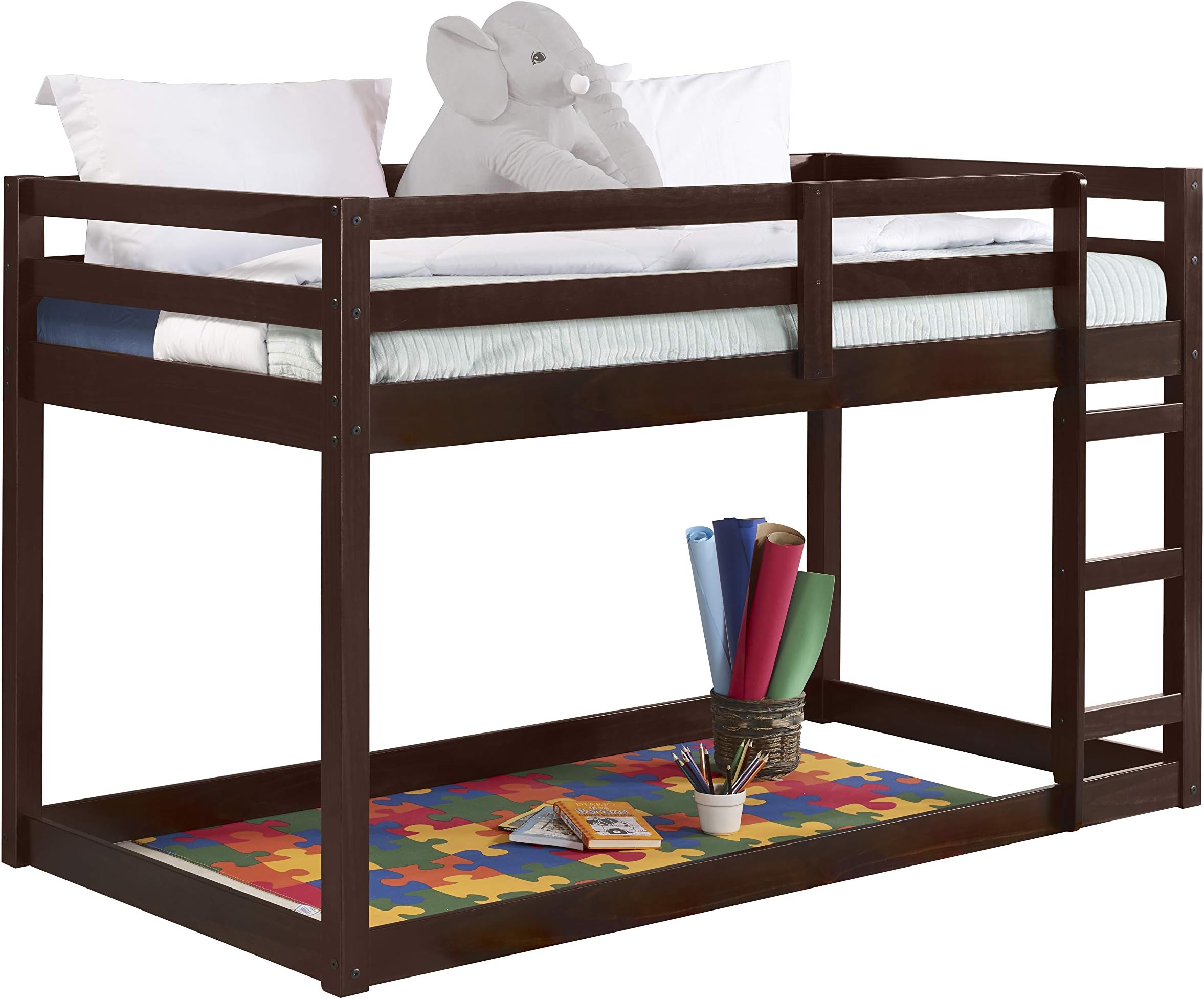 Acme Furniture Contemporary Wood Gaston Loft Bed in Espresso