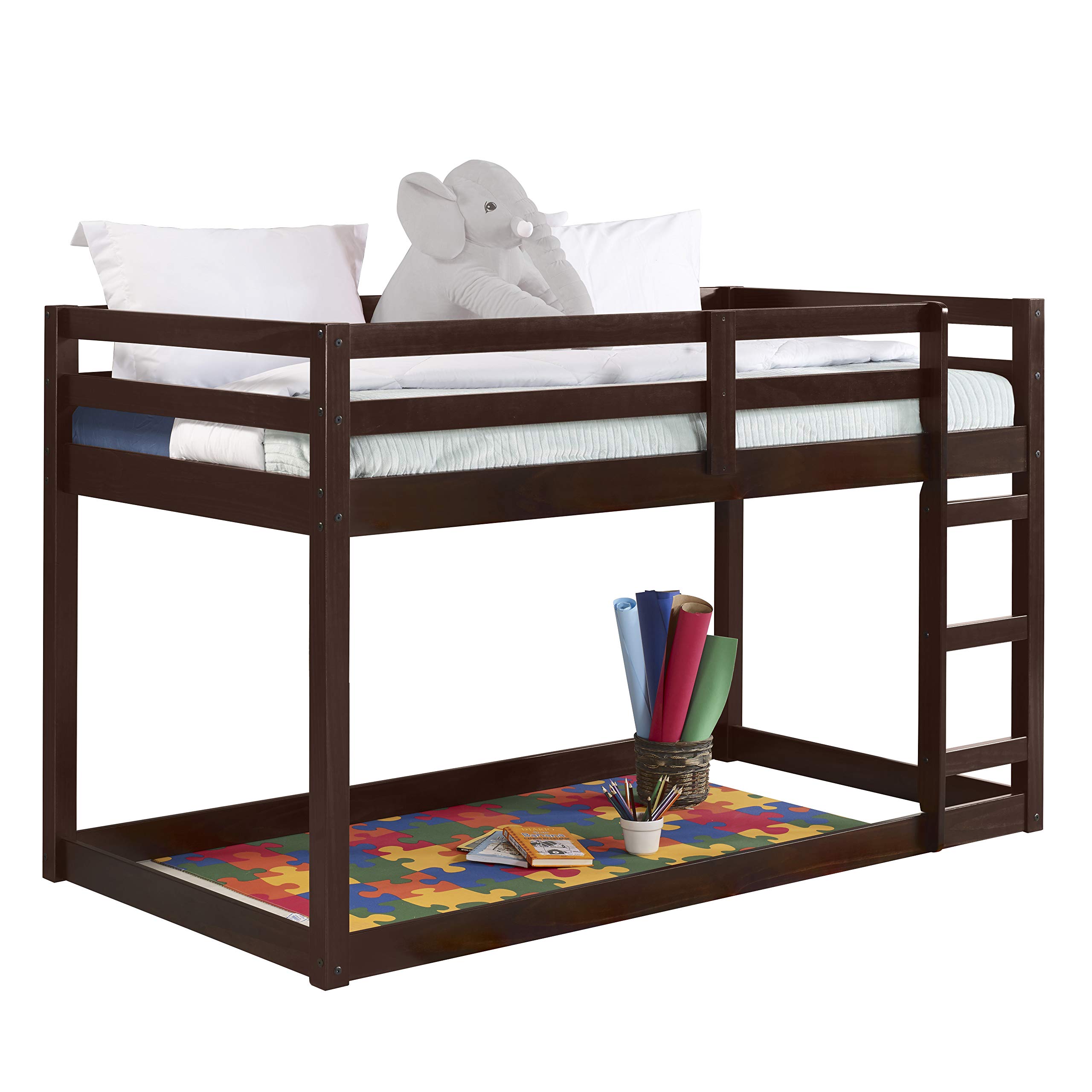 Acme Furniture Contemporary Wood Gaston Loft Bed in Espresso