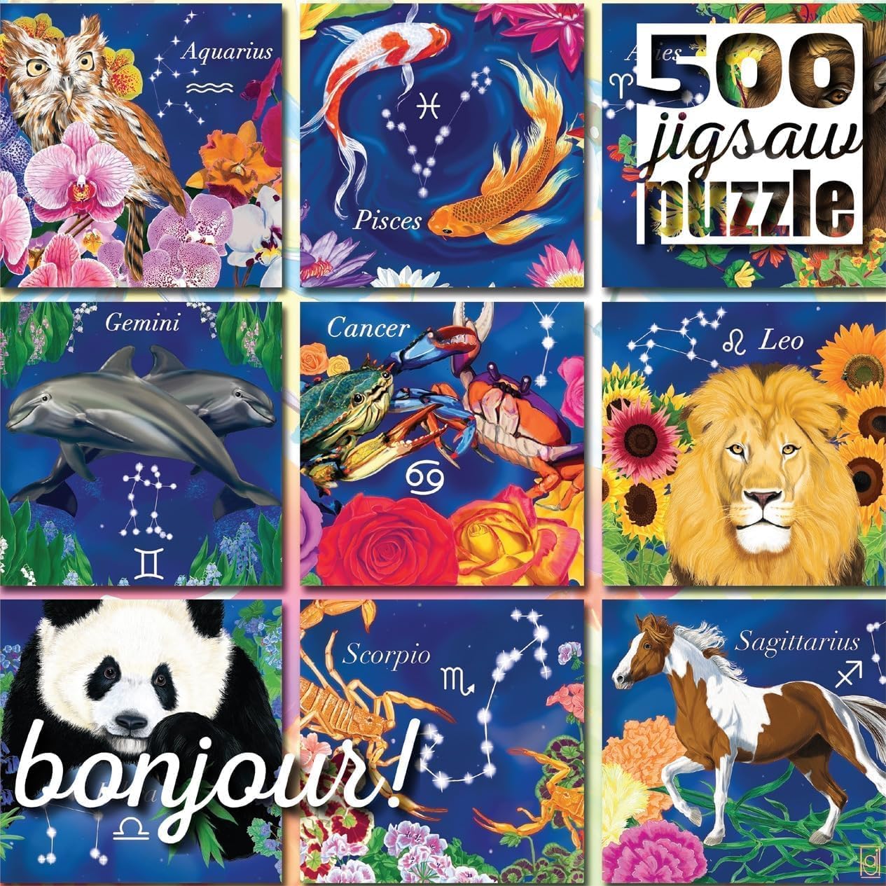 Buffalo Games - Ann Jasperson - Botanical Zodiac - 500 Piece Jigsaw Puzzle for Adults -Challenging Puzzle Perfect for Game Nights - Finished Size is 21.25 x 15.00