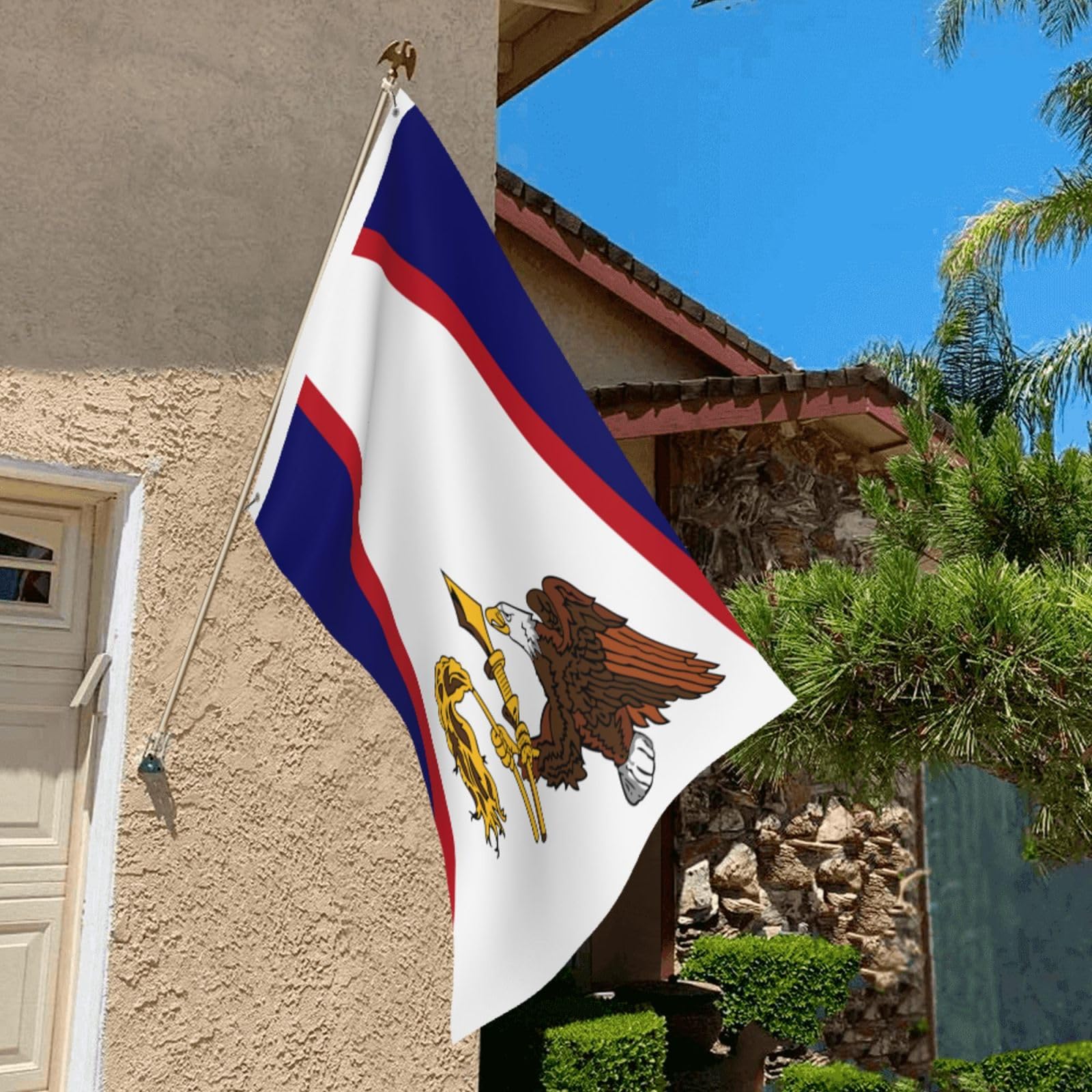 Bandiera Samoa Americane 2x3 Ft – Tessuto 100% Poliestere, Tradewinds