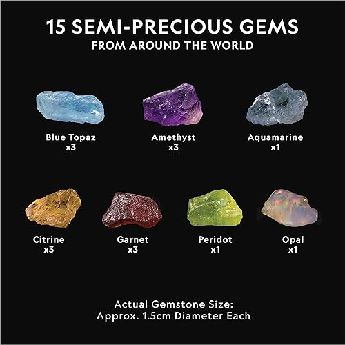 Miniatura 10 de Mega Gemstone Mine para desenterrar 15 gemas reales de National Geographic