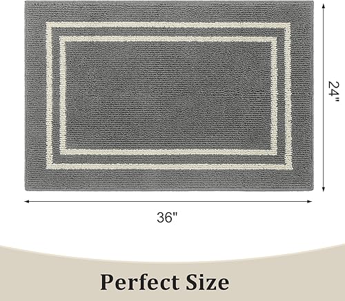 Miniatura 2 de Reeple Tapete para puerta de interior, tapete delantero y trasero para exteriores, parte trasera de goma, tapetes de entrada de perfil bajo, tapetes