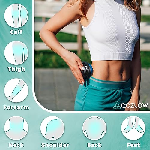 Miniatura 4 de Bola de masaje, herramienta de rodillo masajeador muscular para liberación profunda de tejido de punto de activación, terapia de masaje manual de