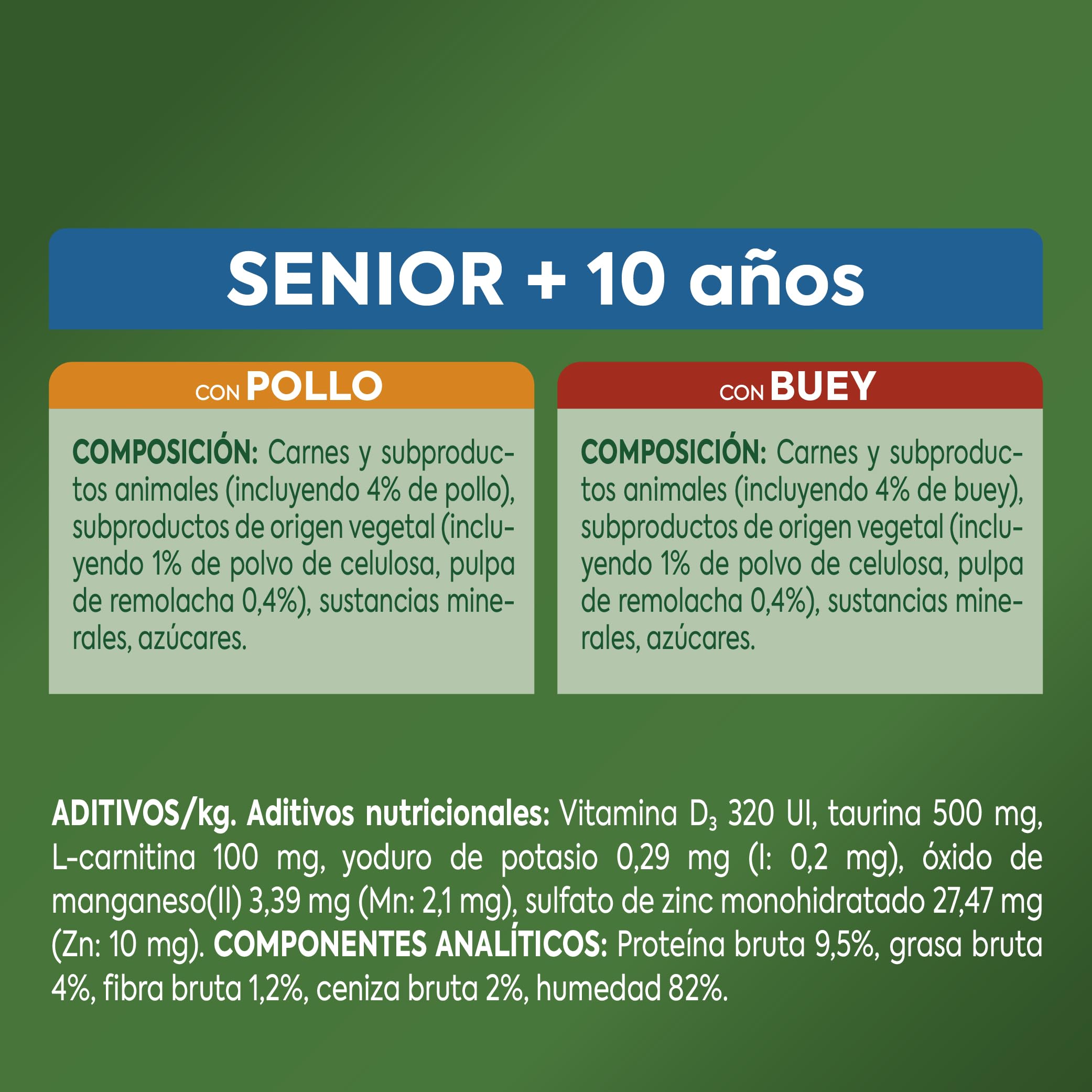 Ultima Expert Nutrition Nourriture Humide pour Chats stérilisés - Senior + 10 Ans - Boîte de 11 x (4 x 70 g)