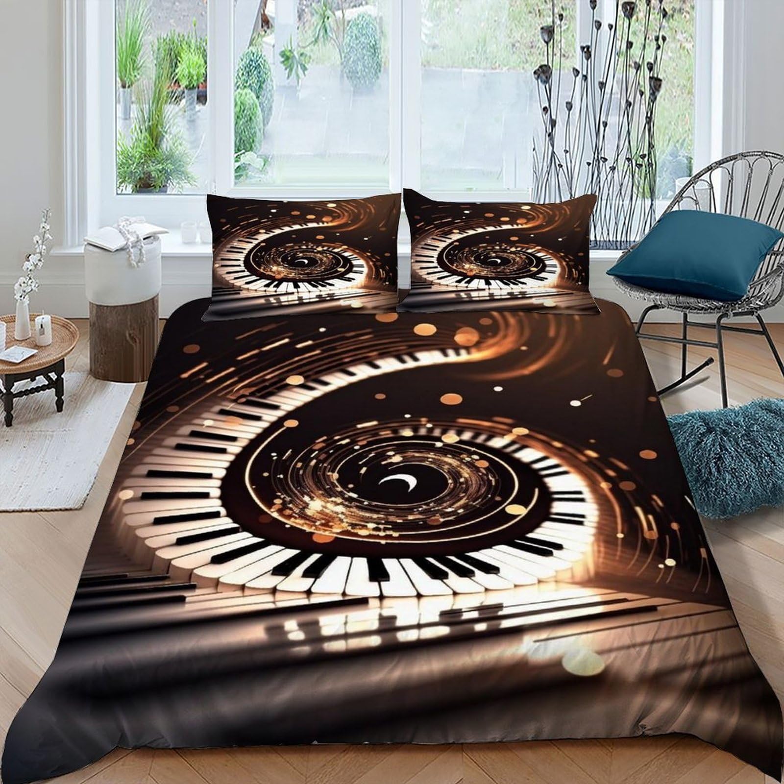 Parure de lit starlit sky en microfibre pour des nuits mélodieuses