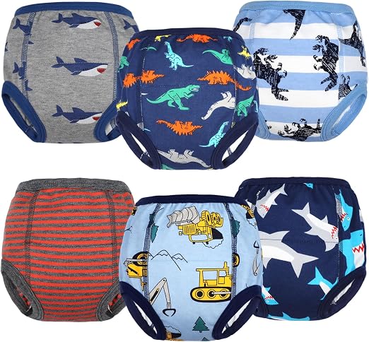 FLYISH DIRECT FLYISH DIRECT Pack de 8 Culottes d'Apprentissage Coton Imperméable