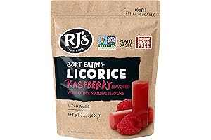 Authentic RJ's New Zealand Soft Licorice with Natural Raspberry Flavor