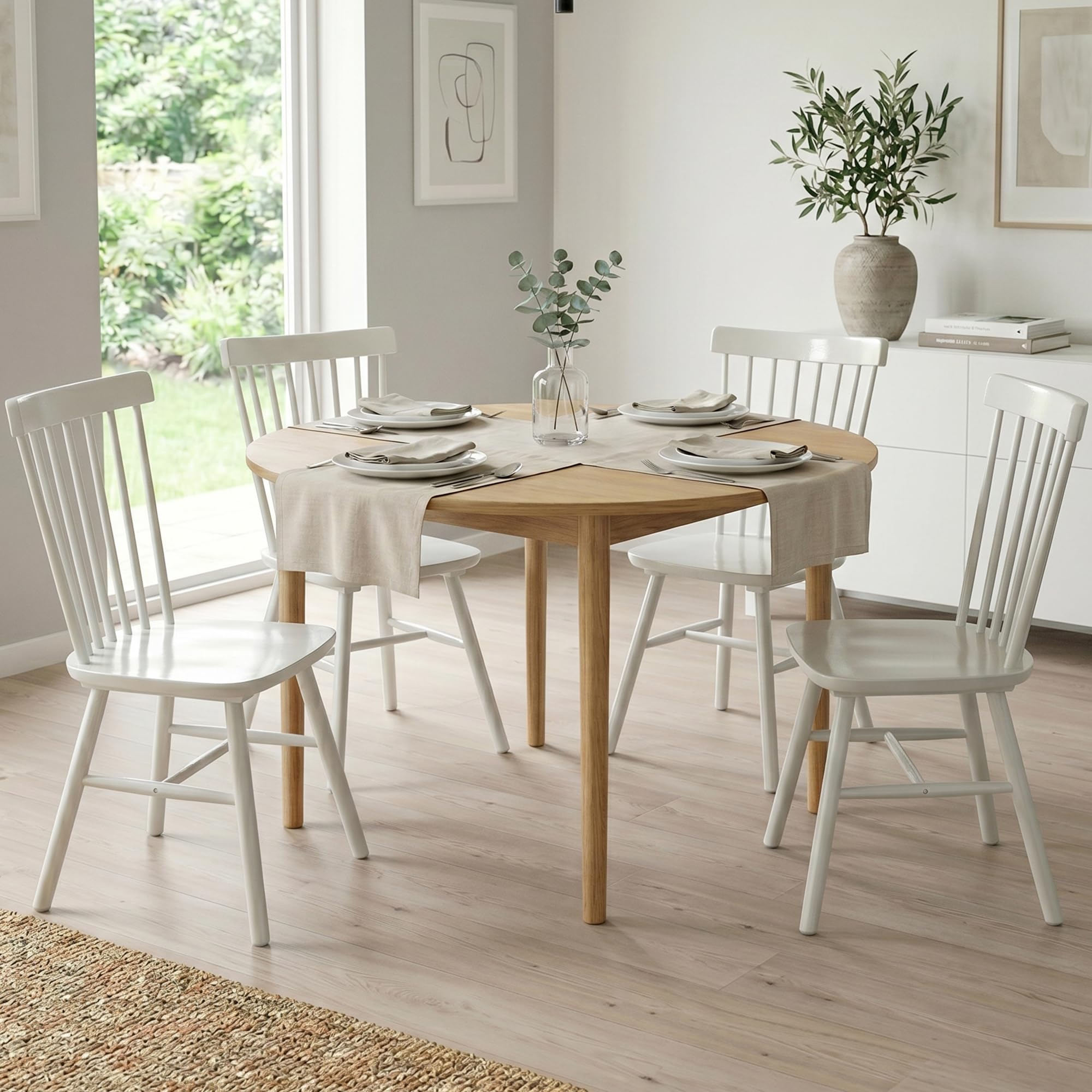 Amazon.com - AreShark Windsor Dining Chairs Solid Wood Spindle