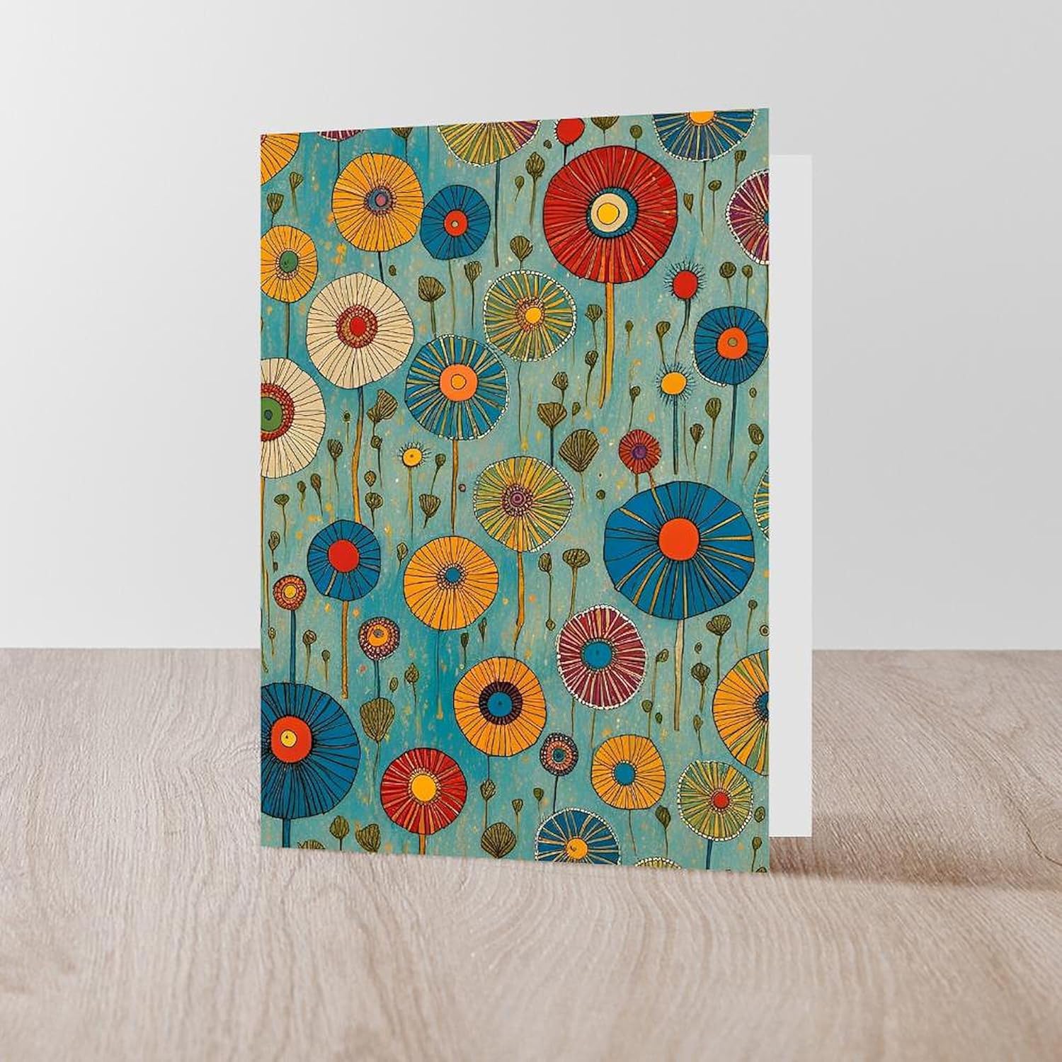 CafePress In The Dandelion Field Greeting Cards Greeting Card (20-pack), Note Card with Blank Inside, Birthday Card Glossy