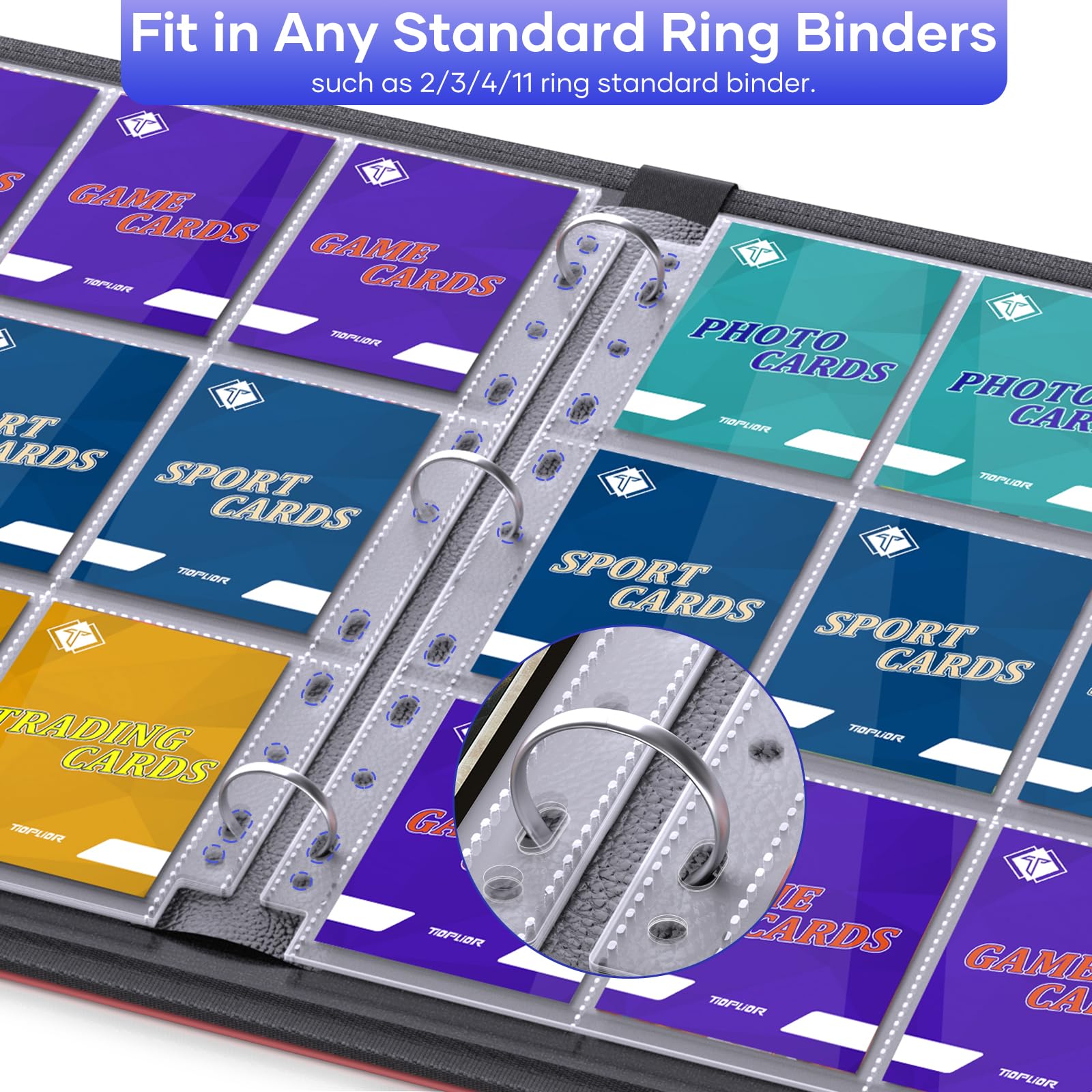do you sleeve cards before putting in binder Amazon.com: Tioplior 120 Pack 9 Pocket Double Side Card Sleeves Binder  Sheets Holds 2160 Cards,Trading Card Binder Sleeves for 3 Ring Binder, Card  Sleeve Pages fit for Baseball, Football, Business, Cards :