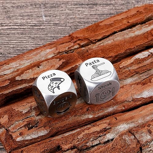 Miniatura 5 de Dados de decisión de comida para él, decididores, citas, regalos para novio, novia, marido, esposa, pareja, uno, 11 años, aniversario, regalos de