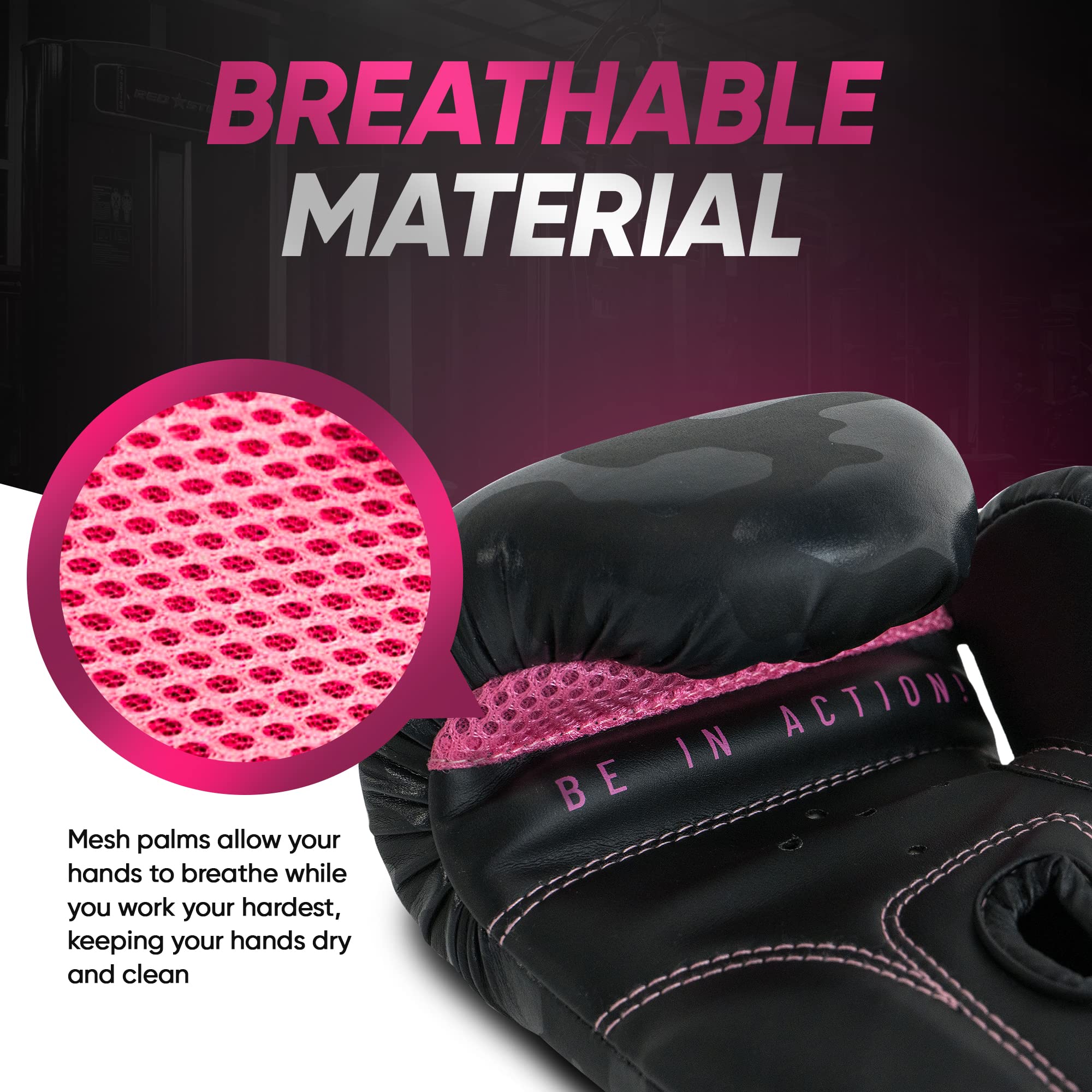 MADGON Guantes de Boxeo para Kick Boxing MMA Sparring con Bolsa Incluida