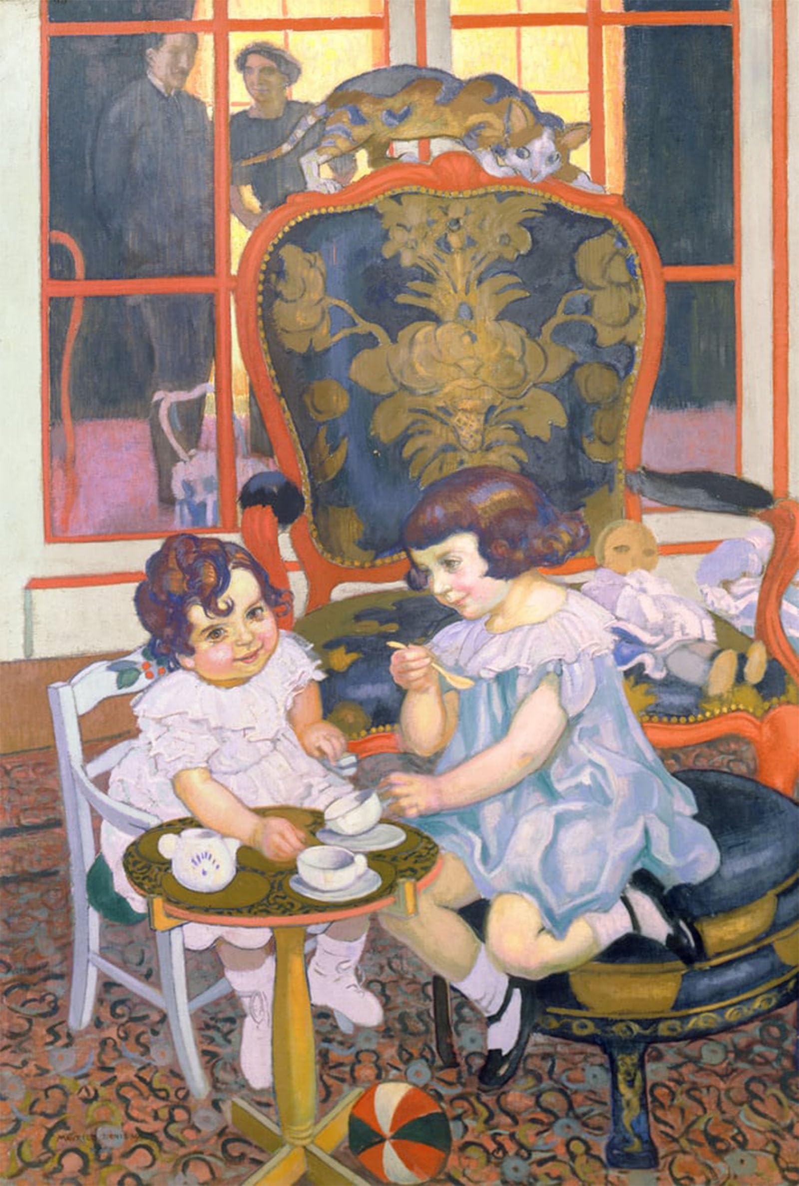 POSTERIIk Famous Print Pop Art Wall Art Graffiti the Tea Party by Maurice Denis Art Prints for Home Decor 60x90cm