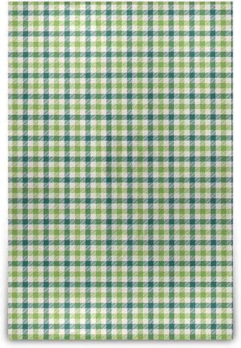 KLL St Day Green White Buffalo Plaid Fluffy Blanket Spring Bed Blanket Comfy Warm Throws 60x90 Inches for Camping, Home Decor, Bedroom Comfy disponible en Yaxa Venezuela
