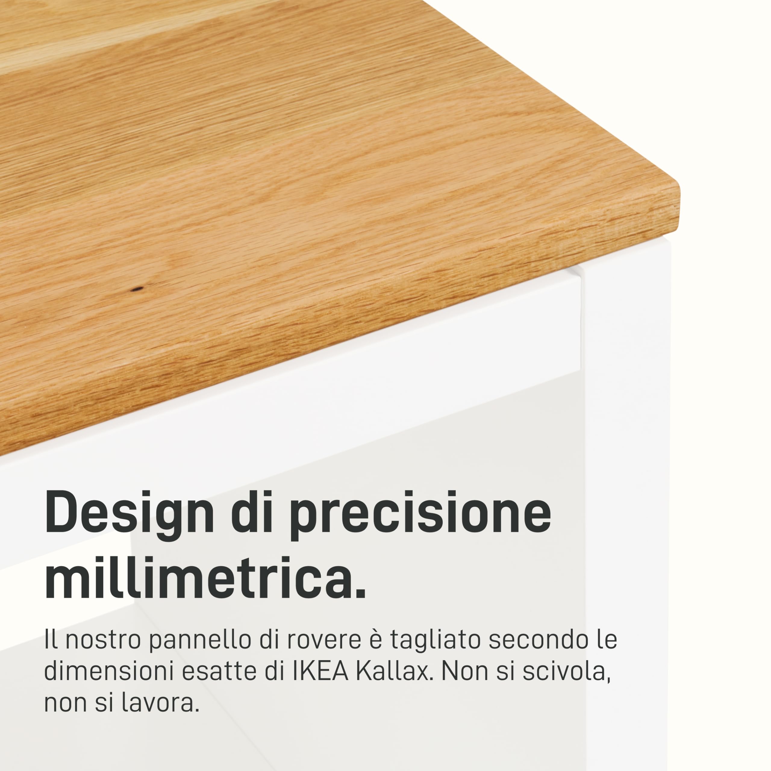 Pannello in legno di quercia Kallax IKEA 2 cm antiscivolo copertura su misura