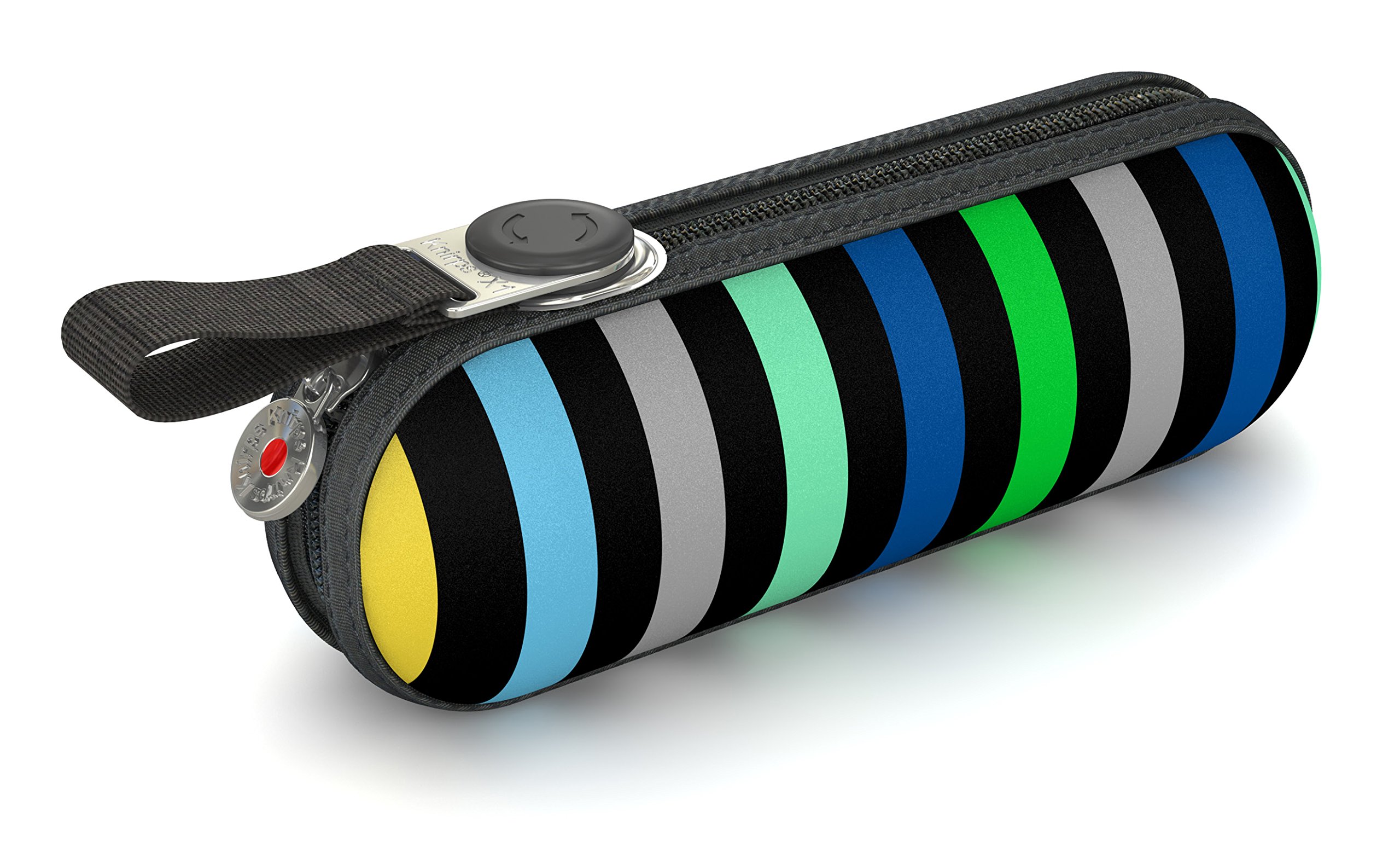 Knirps 811-495-1 X 1 Pod Compact Umbrella, Small (Stripes Green/Blue)