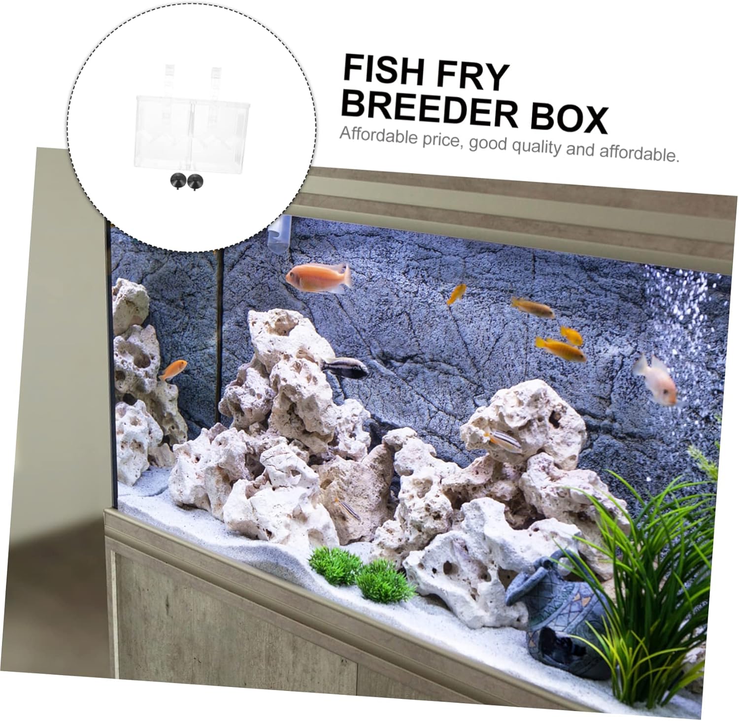 1pc Breeding Box Isolation Plate for Safe Hatching Aquarium Removable Design for Betta and Guppy Fry