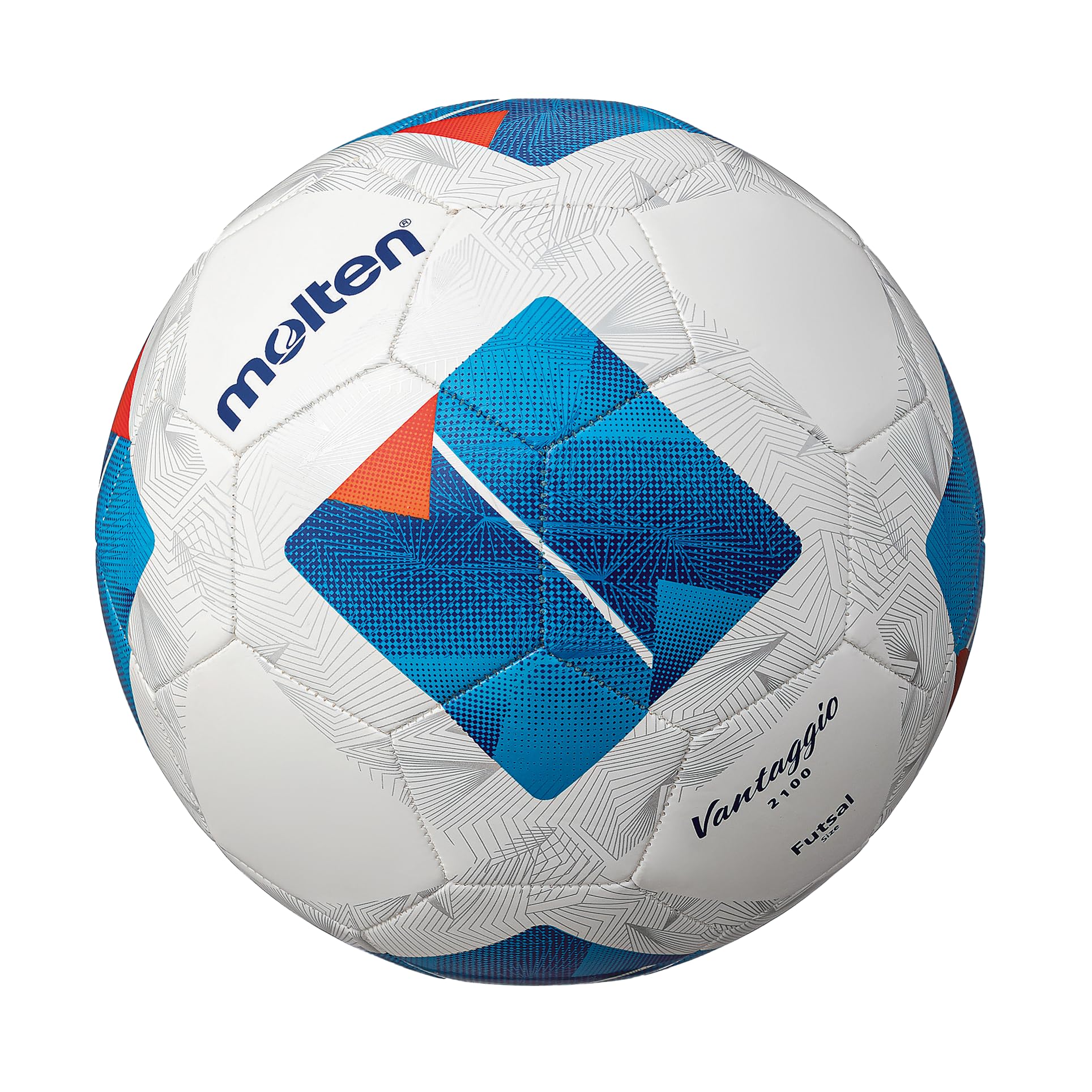 MOLTEN MAT SENT. DERİ YAPIŞTIRMA SALON FUTBOL TOPU F9N2100, Tek Ebat, TX52527B663609, Beyaz