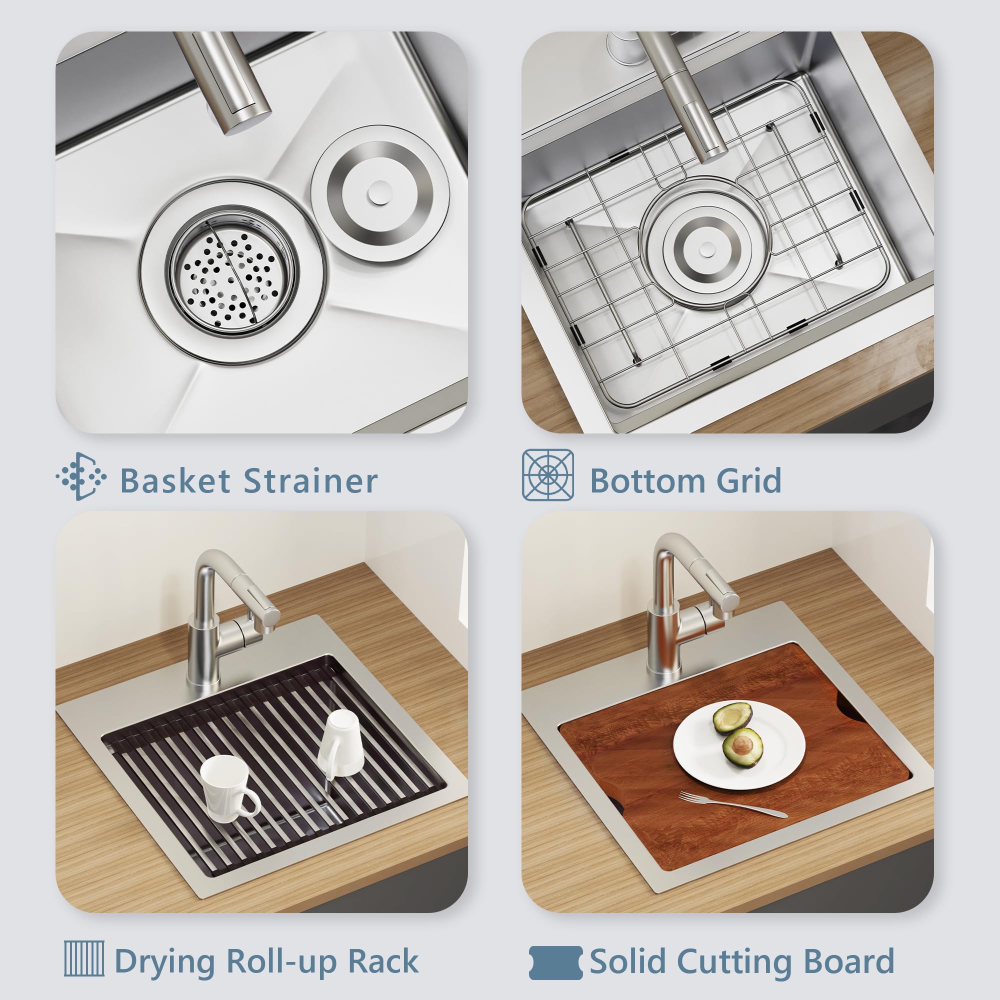 Bar Sink Drop In GIMILI 15 X 15 Inch 304 Stainless Steel 10 Inch Deep Single Bowl Topmount Small Kitchen Sink For Outdoor Wet Bar Prep RV Garden Office Laundry Utility With Bar Sink Drop In GIMILI 15 X 15 Inch 304 Stainless Steel 10 Inch Deep Single Bowl Topmount Small Kitchen Sink For Outdoor Wet Bar Prep RV Garden Office Laundry Utility With