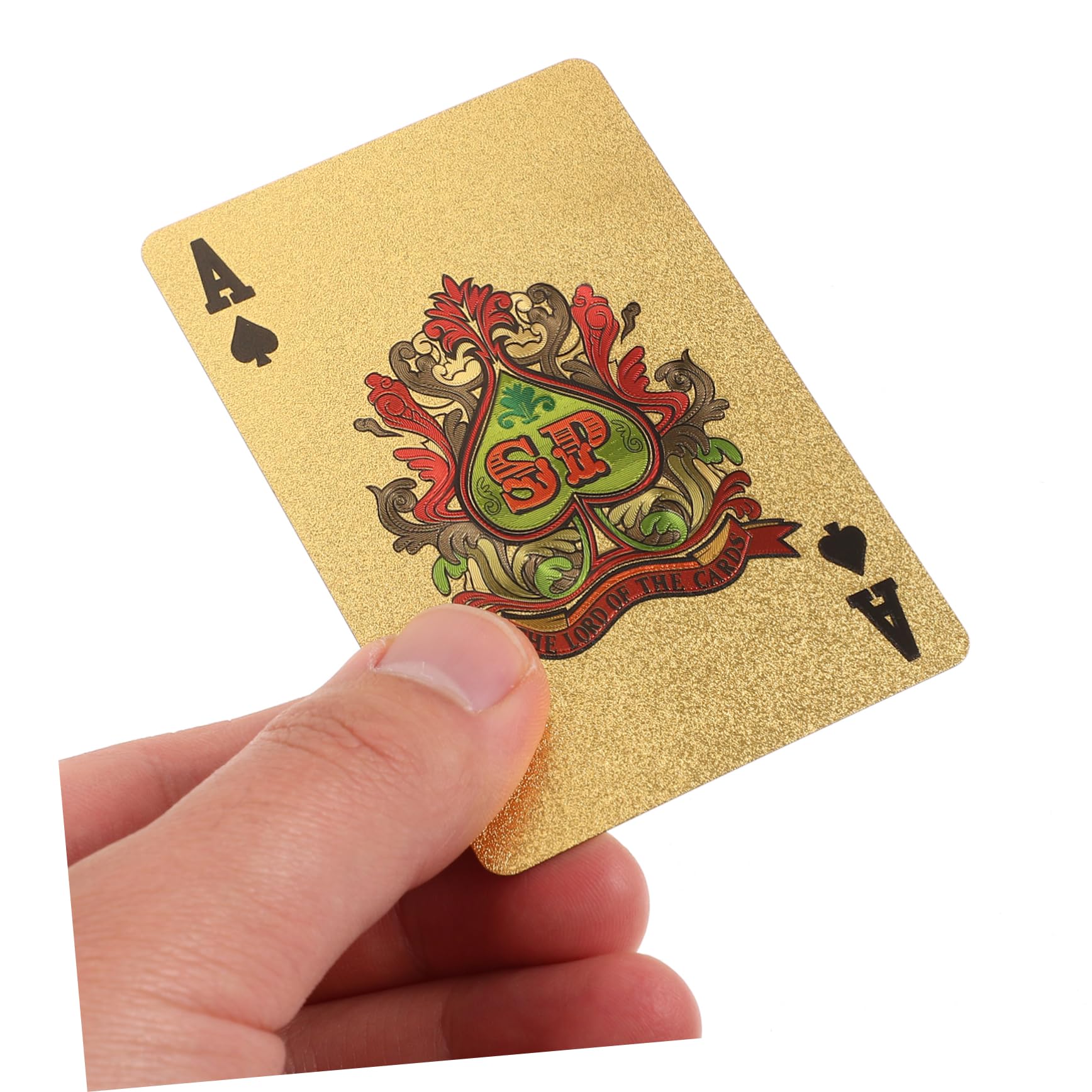 Abaodam 5 Confezioni Di Carte Da Gioco Lamina D'Oro Carte Da Poker Tally Da Gioco Carta Da Gioco Standard Di Partito Puntelli Di Giochi Di Oggetti Di Scena Del