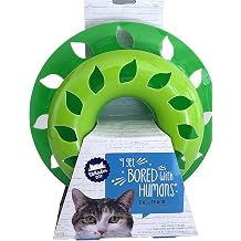 Ball Track Cat Toy. One Track, One Ball 8.23 Inches Diameter x 2.25 Inches H 20.9 x 5.7 cm