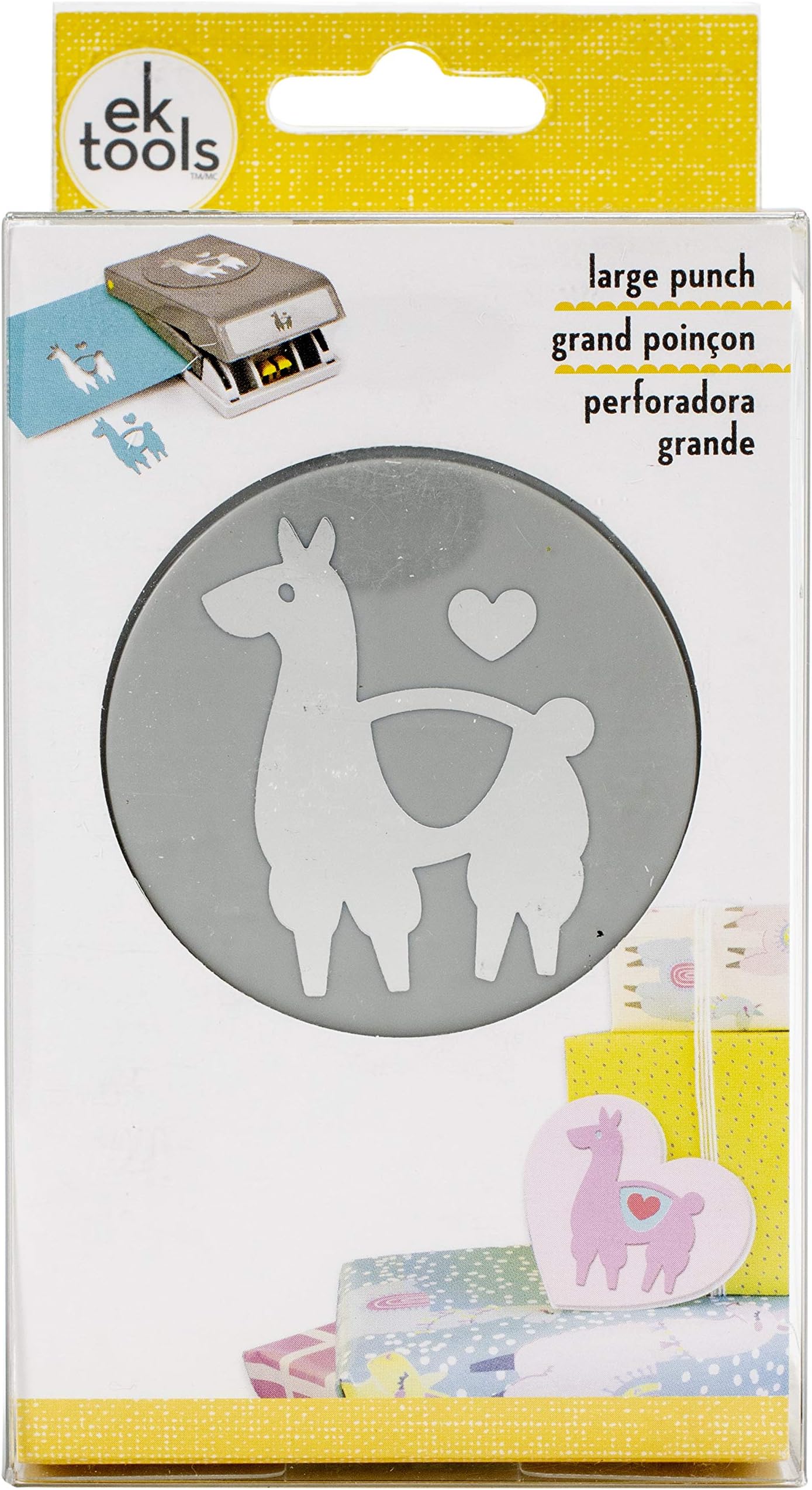 EK Success ek Tools Punch Large-Double-Llama Love 54-30377
