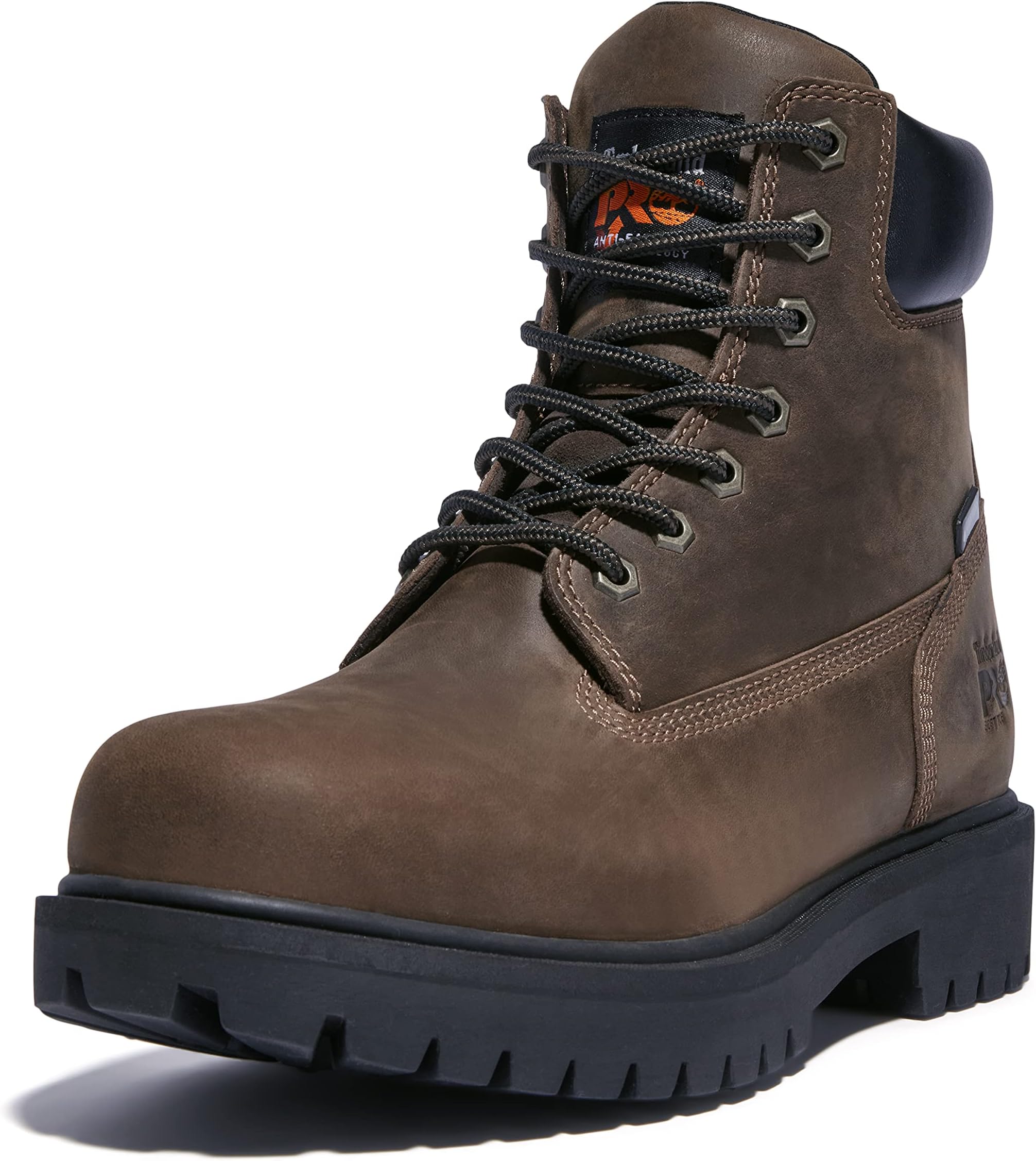 Men's Direct Attach 6 Inch Steel Safety Toe Insulated Waterproof Industrial Work Boot, Brown, 9.5