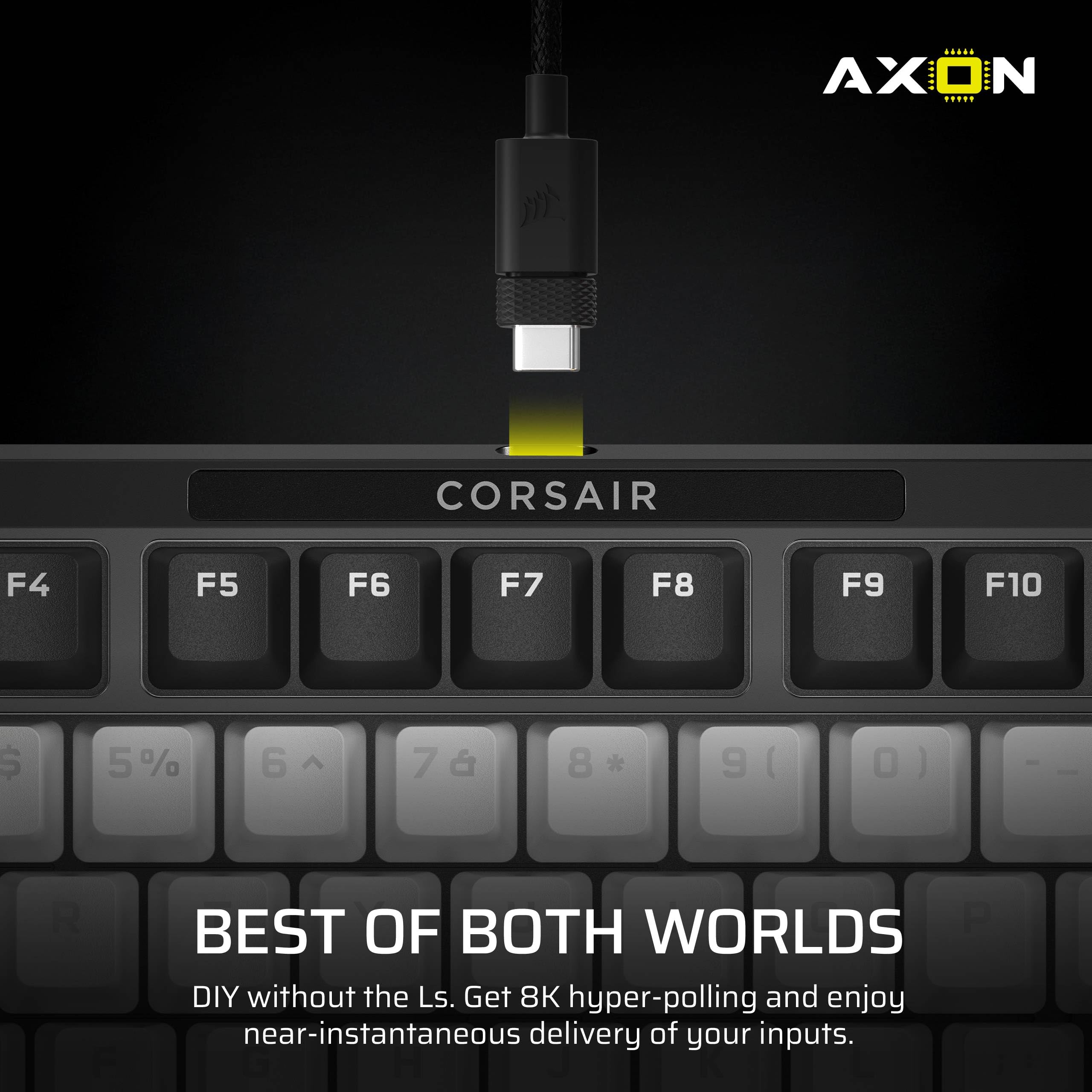 Corsair MAKR PRO 75 Hall Effect Tastiera meccanica magnetica da gioco fai da te cablata - Layout al 75%, switch MGX Hyperdrive, doppio controllo, grilletto rapido, SOCD FlashTap, 8.000 Hz, USA
