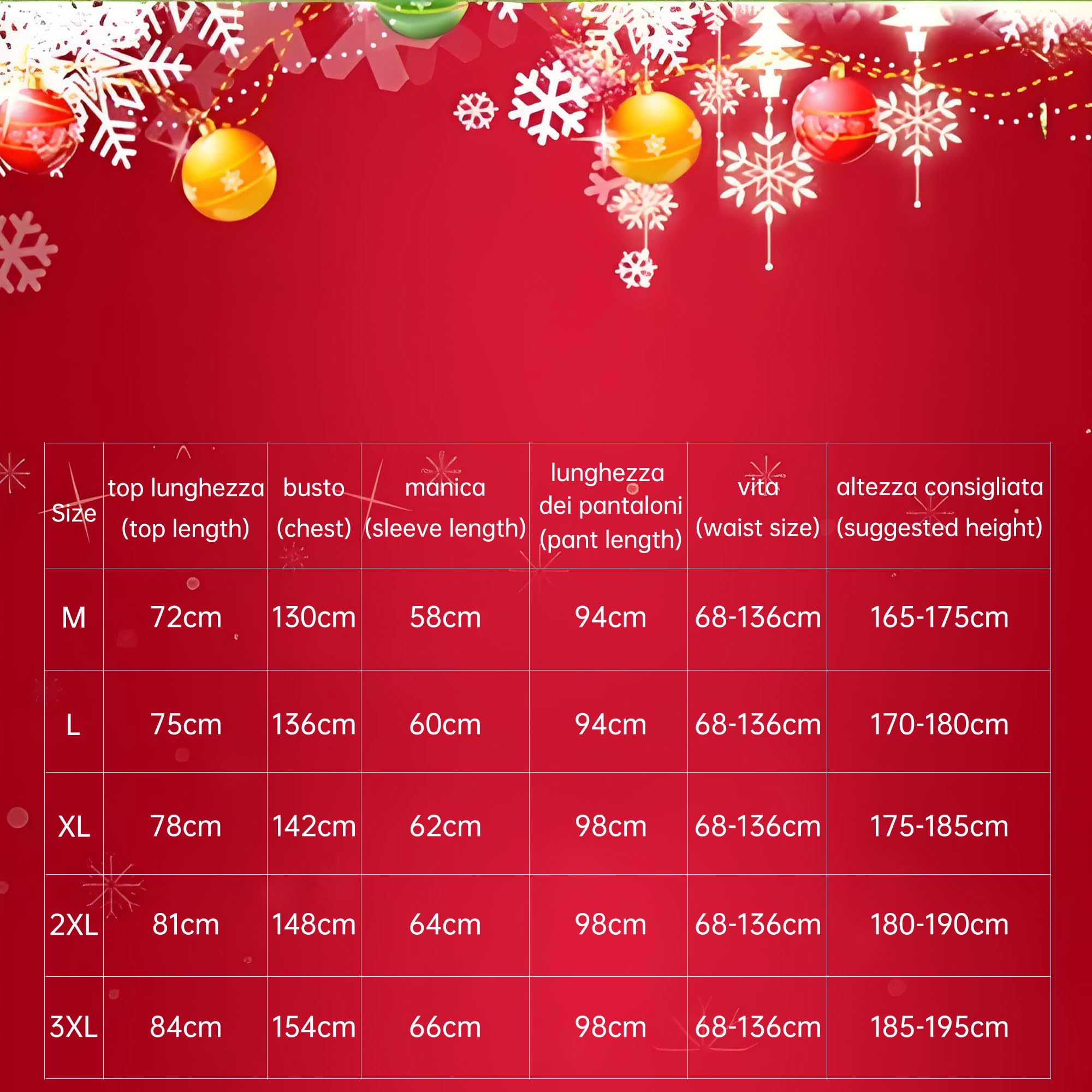 Disfraz de Papá Noel para Hombre Traje de Navidad Adulto Ropa de Papá Noel Santa Claus Christmas Suit Cosplay（XXL）