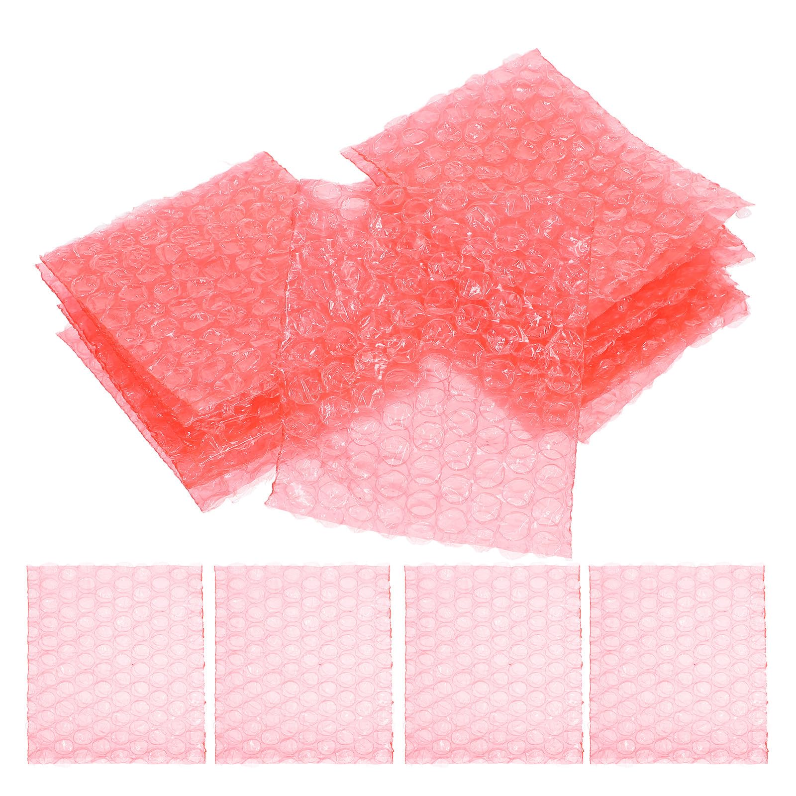 Vaguelly Luftpolsterbeutel 8x10cm Transparent 100 Stück Gepolstert Stoßdämpfend Versandverpackung für Umzug und Lagerung
