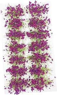 Toyvian 1 Box Grass Shed Purple Bouquet Blush Decor Zen Garden Decor Outdoor Cluster for Layout Model Flower Cluster Grass Tufts Grass Cluster Outdoor Scenery Material Sand Table Bushes
