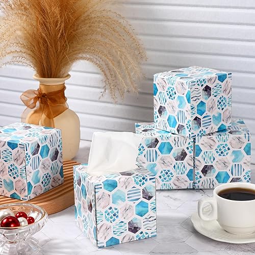 Miniatura 2 de Paquete de 12 cajas de pañuelos faciales, caja de pañuelos con 80 pañuelos por caja, 2 capas de tejido facial suave a granel, caja cuadrada para