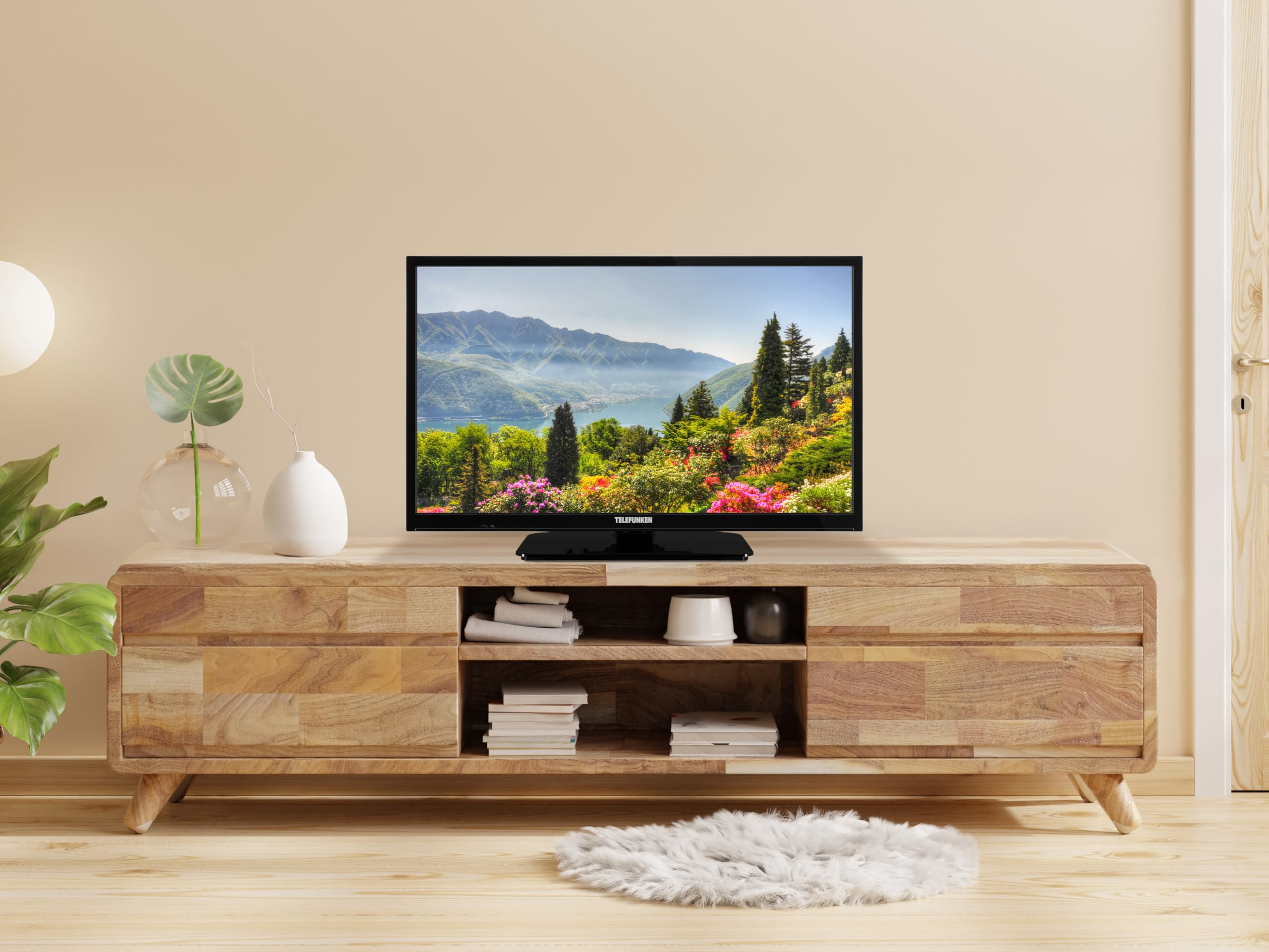 TELEFUNKEN 2025 Smart TV 24" HD Ready TE24553B45V2DZ, TV LED 24 Pollici con Alexa Integrata, Compatibile con Alexa e Google Assistant, Digitale DVB-T2, Dolby Vision HDR10, Dolby Audio