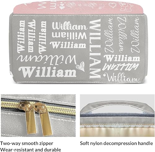 Miniatura 5 de Mochila de pañales negra con letra personalizada con nombre personalizado para hombros para pañales, regalos para mujeres y hombres, Multi 16,