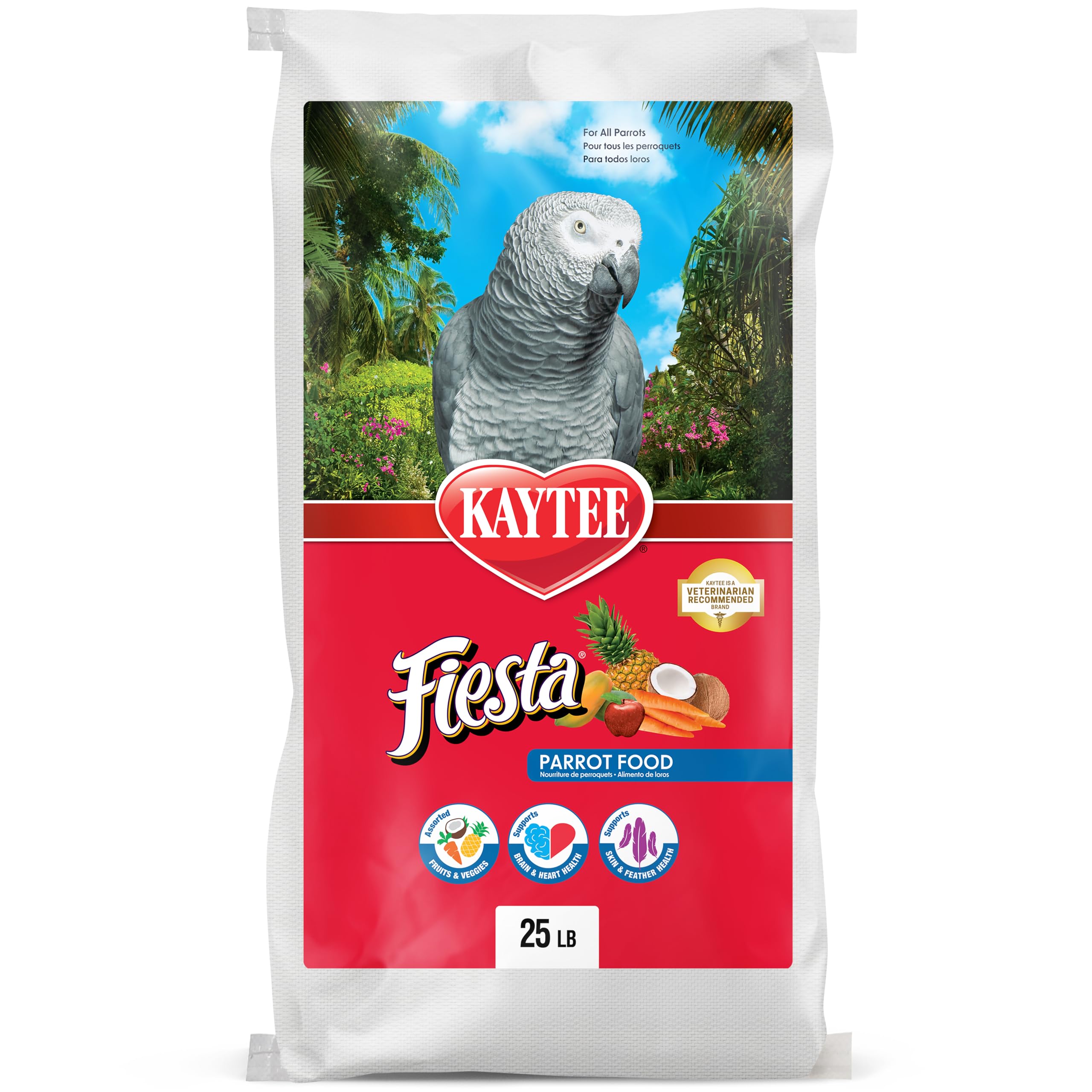 Amazon.com : Kaytee Fiesta Parrot Food 25 pound bag : Pet Food