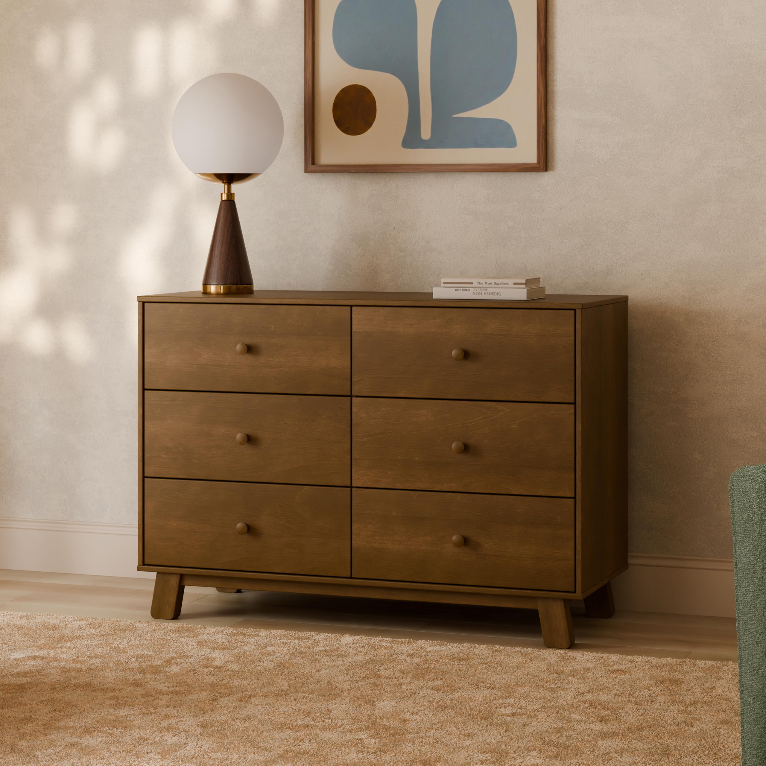 babyletto hudson dresser 6-Drawer Dresser, GREENGUARD Certified, Natural Walnut | Wooden Double Chest of Drawers - Fully Assembled Baby for Nursery, Bedroom, Living Room women's formal dress An upgrade to one KARISMINA Floral Print Split SIZES:31X38