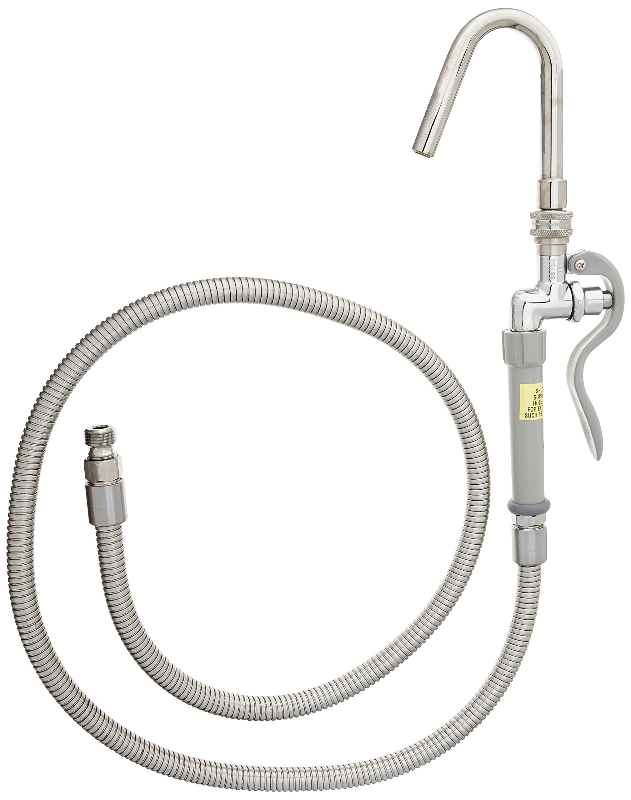 T&S Brass B1413 Pot and Kettle Filler QuickConnect Hook Nozzle