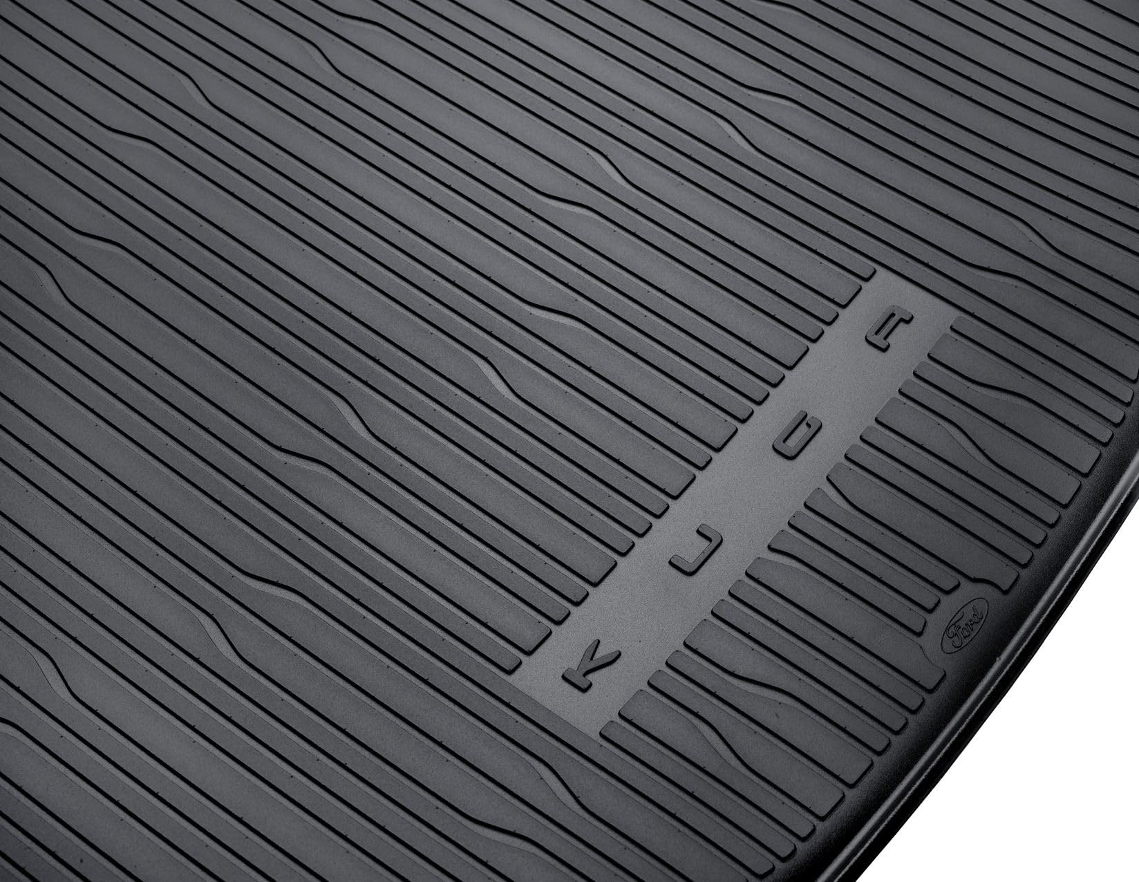 Original Ford Kuga 2020-Aktuell Gepäckraumwanne, Schwarz, mit Kuga Logo