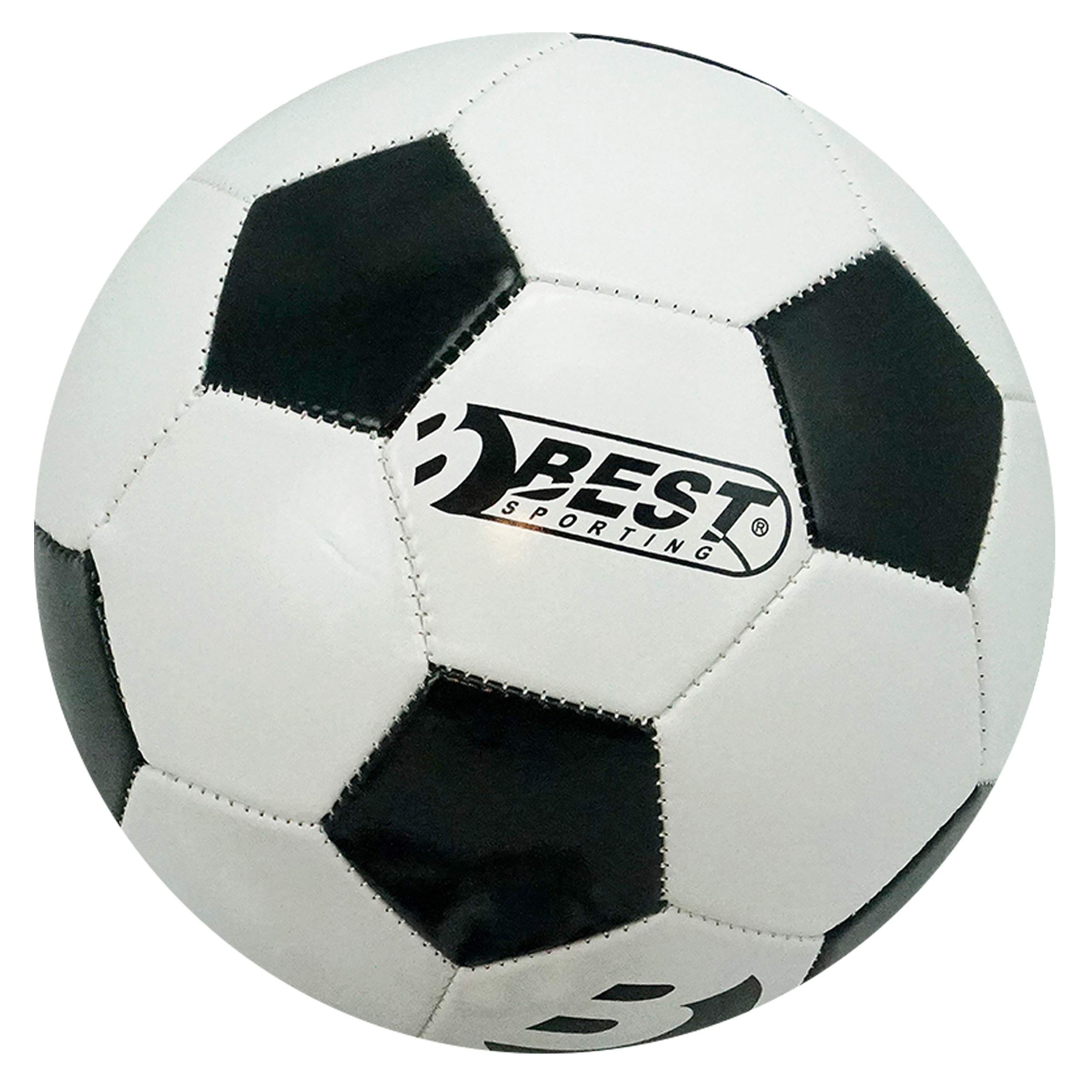 BEST SPORTING Fußball Superstar Classic I Fussball mit klassischem Design I hochwertiger Ball I Fußball Kinder in Größe 5 I weißer Fussball Kinder I strapazierfähiger Trainingsball