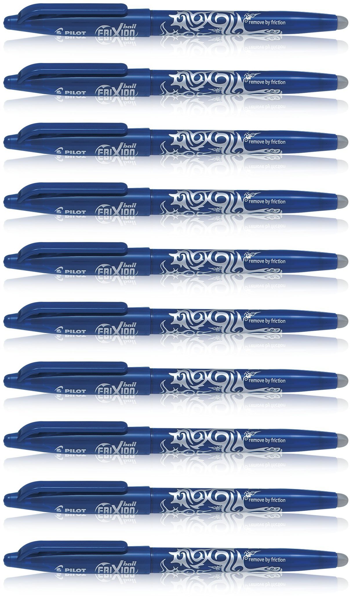 Pilot 019672 Frixion Rollerball Pen (Blue - Pack of 10) : Amazon