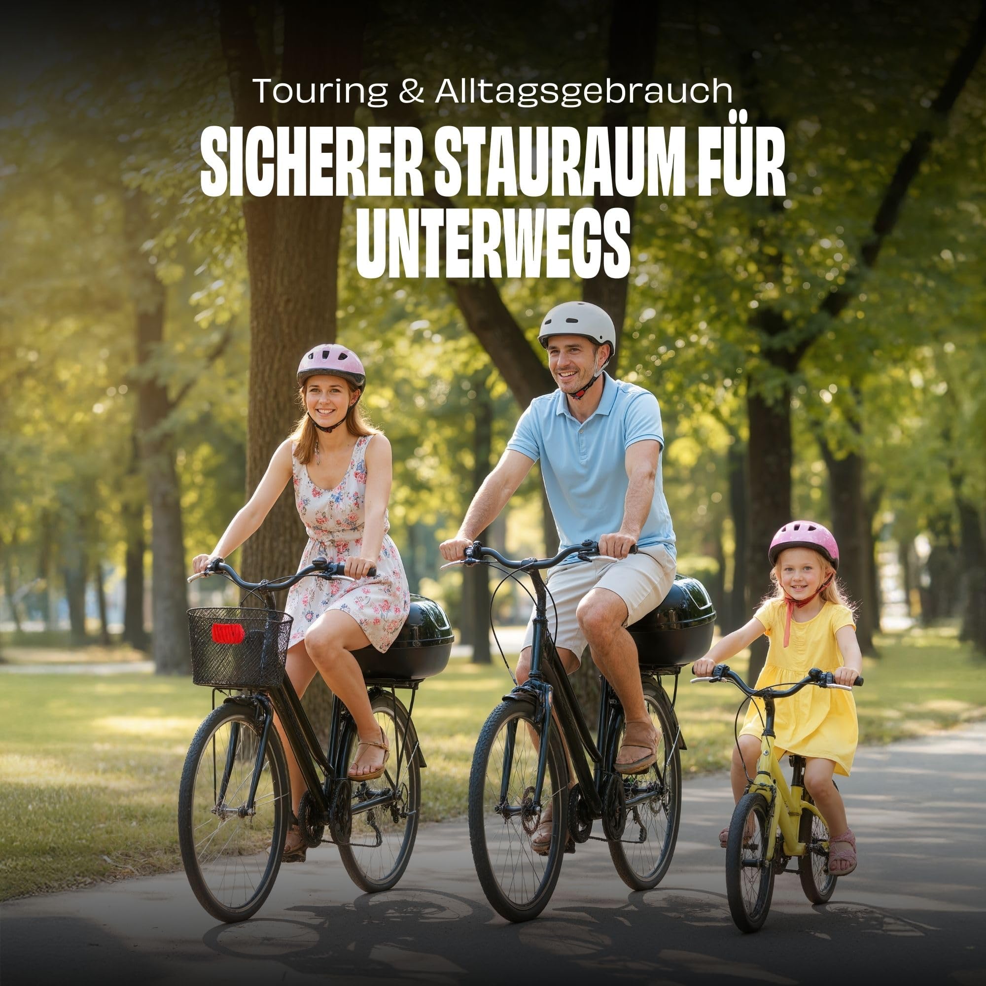 Red Loon Fahrradbox für Gepäckträger abschließbar Fahrrad Topcase | Fahrradkoffer abschließbar | Gepäckträgerkoffer | 17 Ltr für Roller