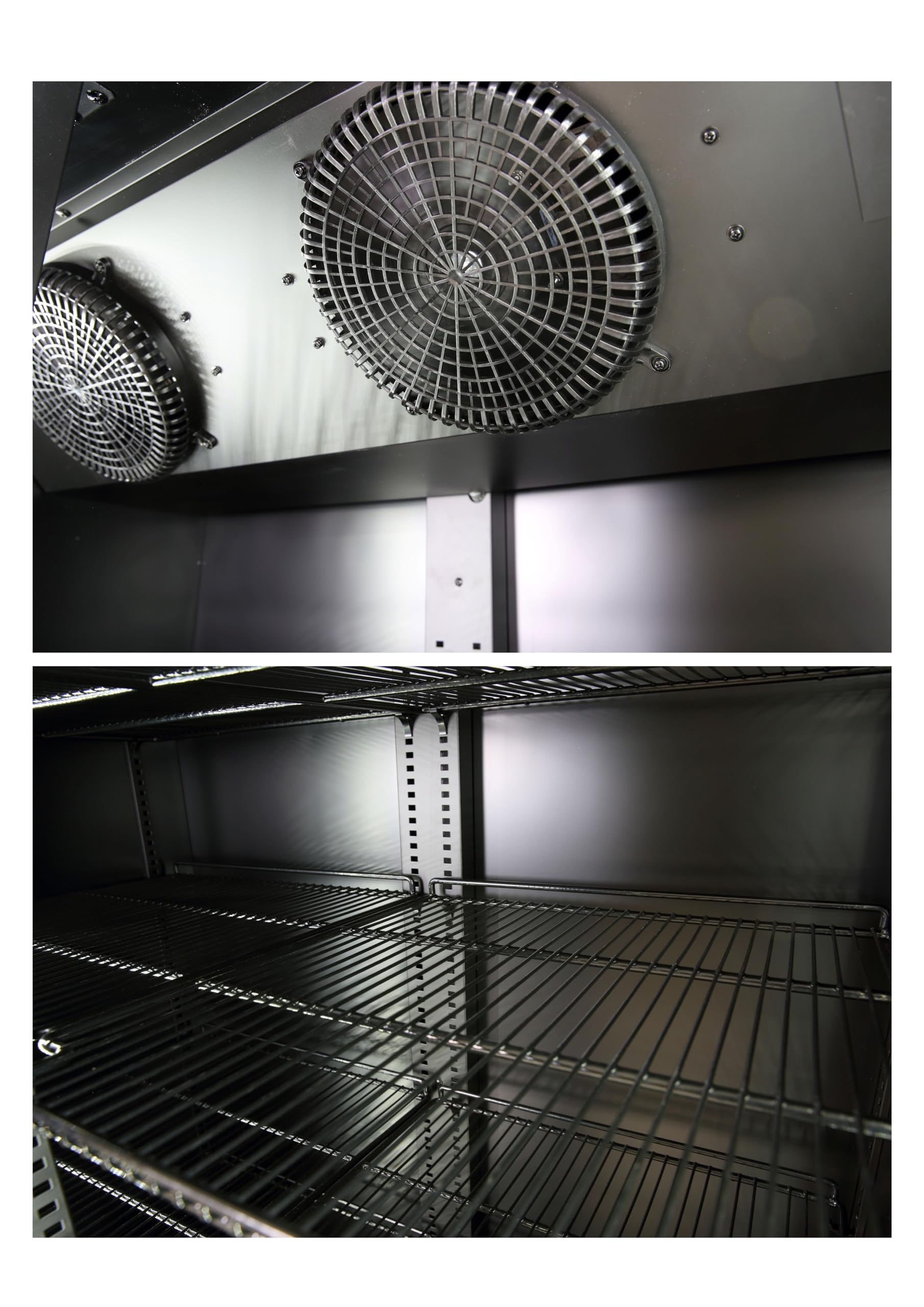 METRO Professional Réfrigérateur à Boissons GSC3800B, Noir, 700 L, 2 Portes Coulissantes en Verre, LED, 100 x 68.3 x 202.3 cm