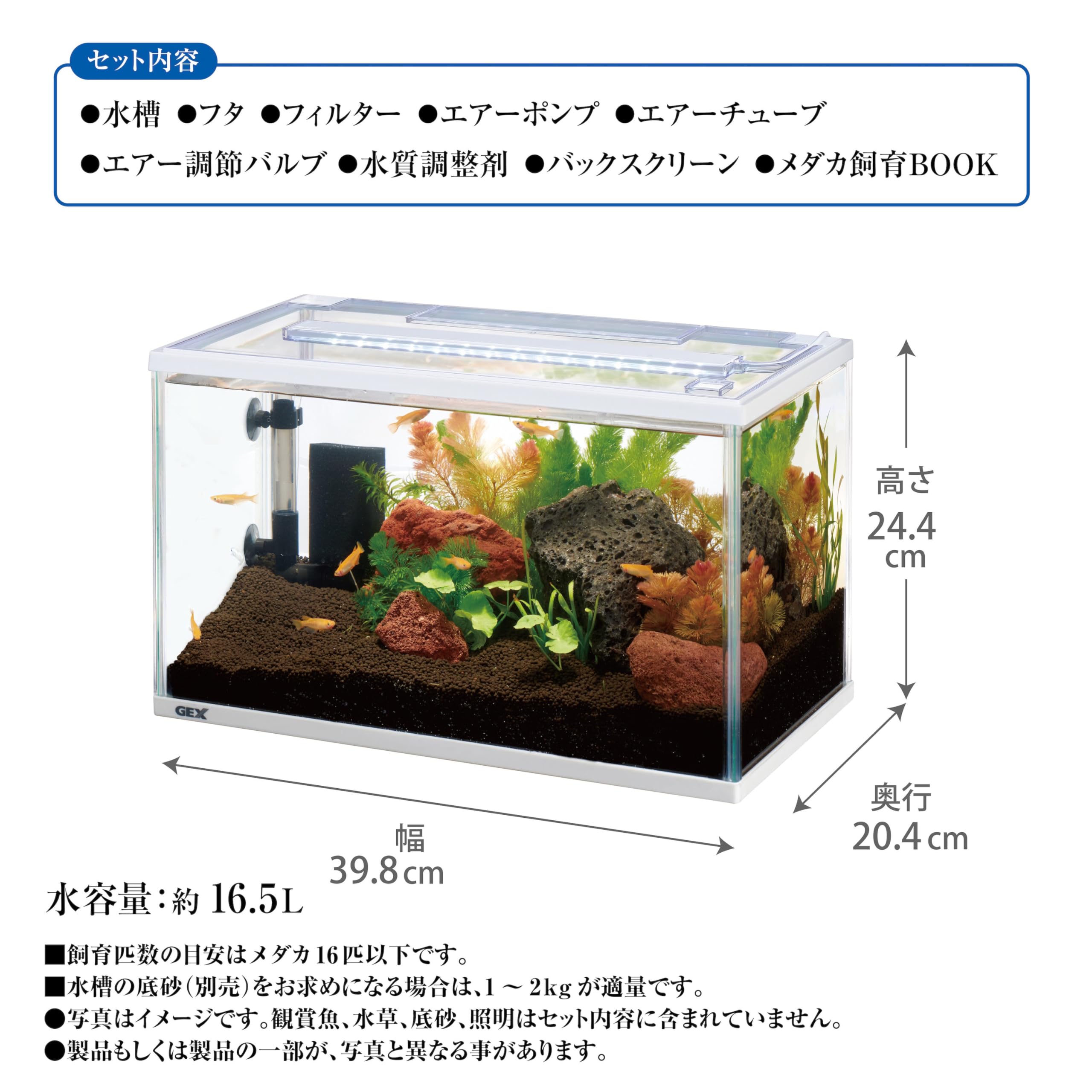【購入者決まりました】メダカ、水槽セット【今月末まで】事情により飼育場縮小の為 メダカ元気 メダカのための水槽セット400: 100｜業務用トリミング用品