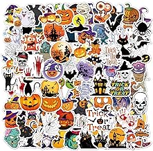 Titu Ki baatein 50Pcs Halloween Stickers,Pumpkin Face Stickers,Halloween Sticker for Kids, Waterproof Spooky Sticker for Party Classroom Decoration,Party Supplies Decorations