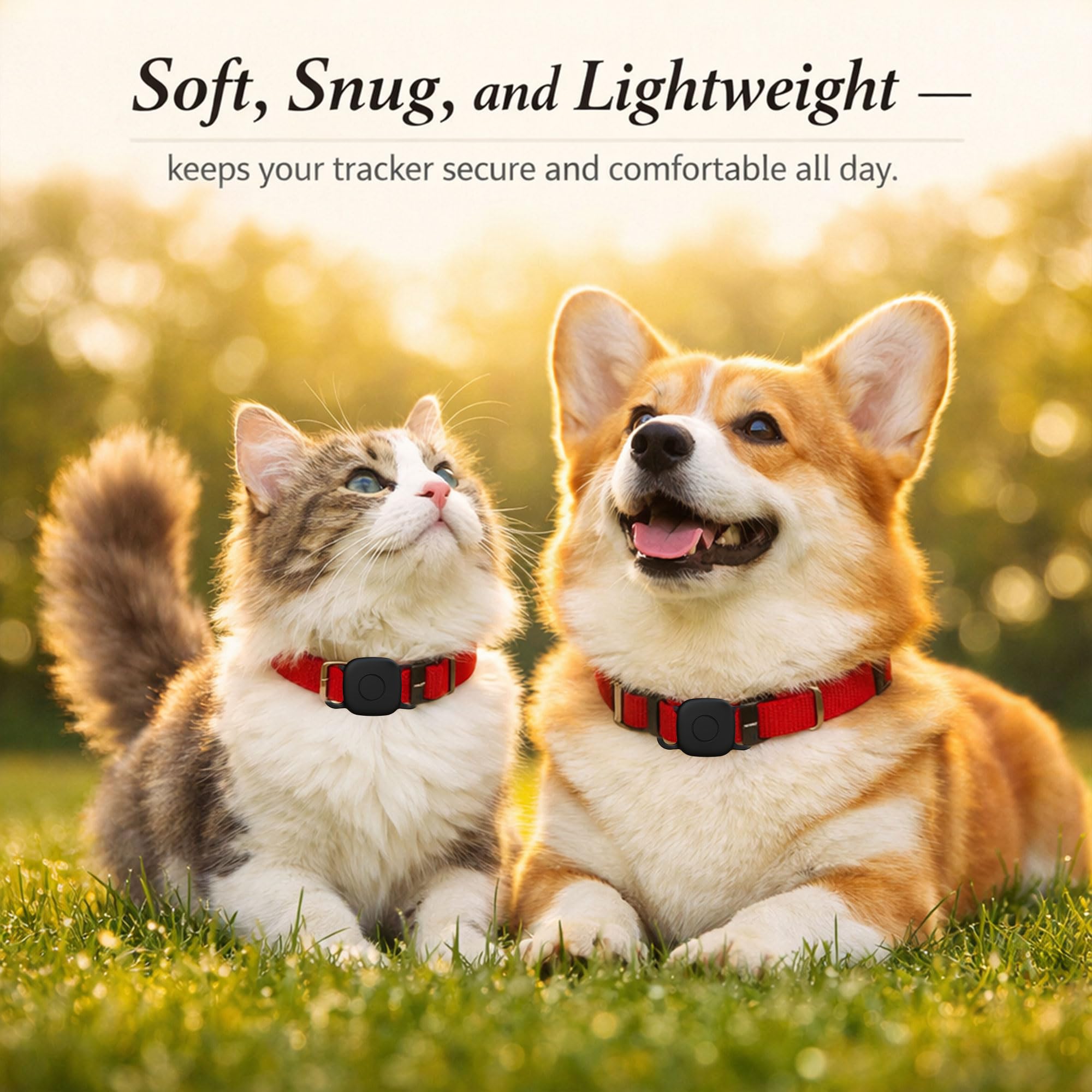 Waterproof Dog Collar Holder for Tile Life360 Mate [2024] 2022 Tracker, Anti Lost Soft Silicone Case for Cat Pet Necklace, Full Body Covered Protective Accessories for Tile Tracker Finder, Black - image 7